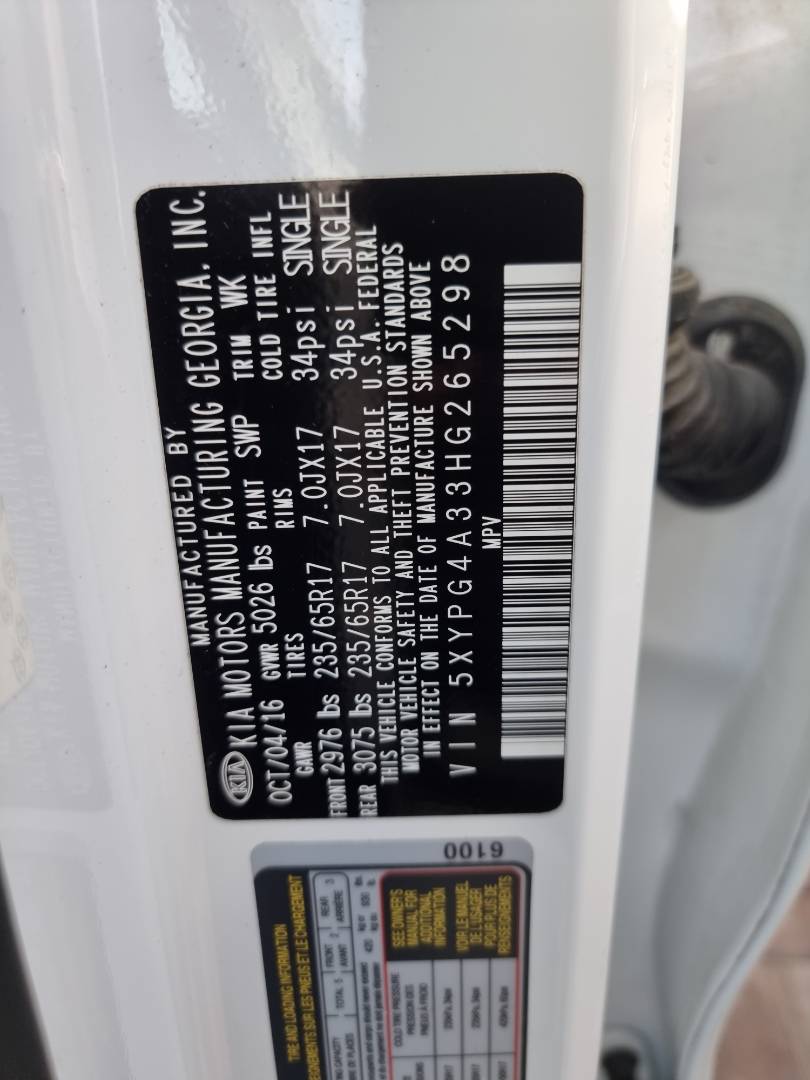 KIA SORENTO 2017 - Marhaba Auction Used Cars - Image 8