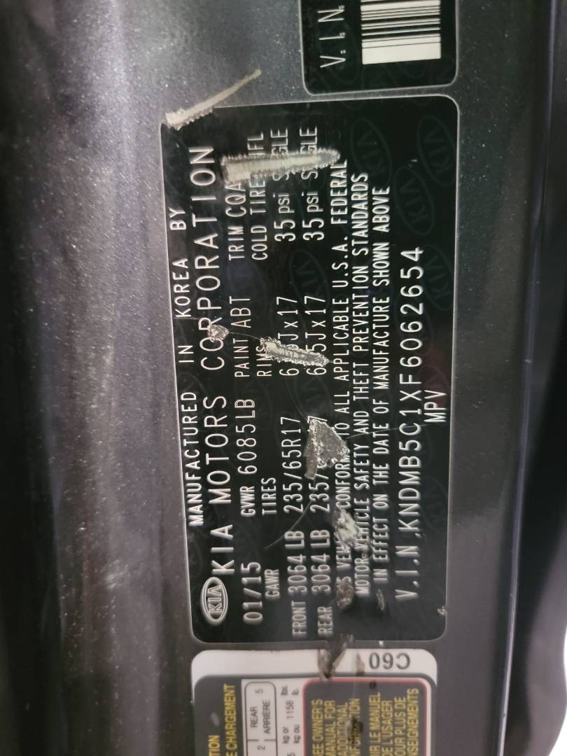 2015 KIA SEDONA — 93598 Miles — Lot 38973270 — Main - Marhaba Auctions Used Cars - Image 9