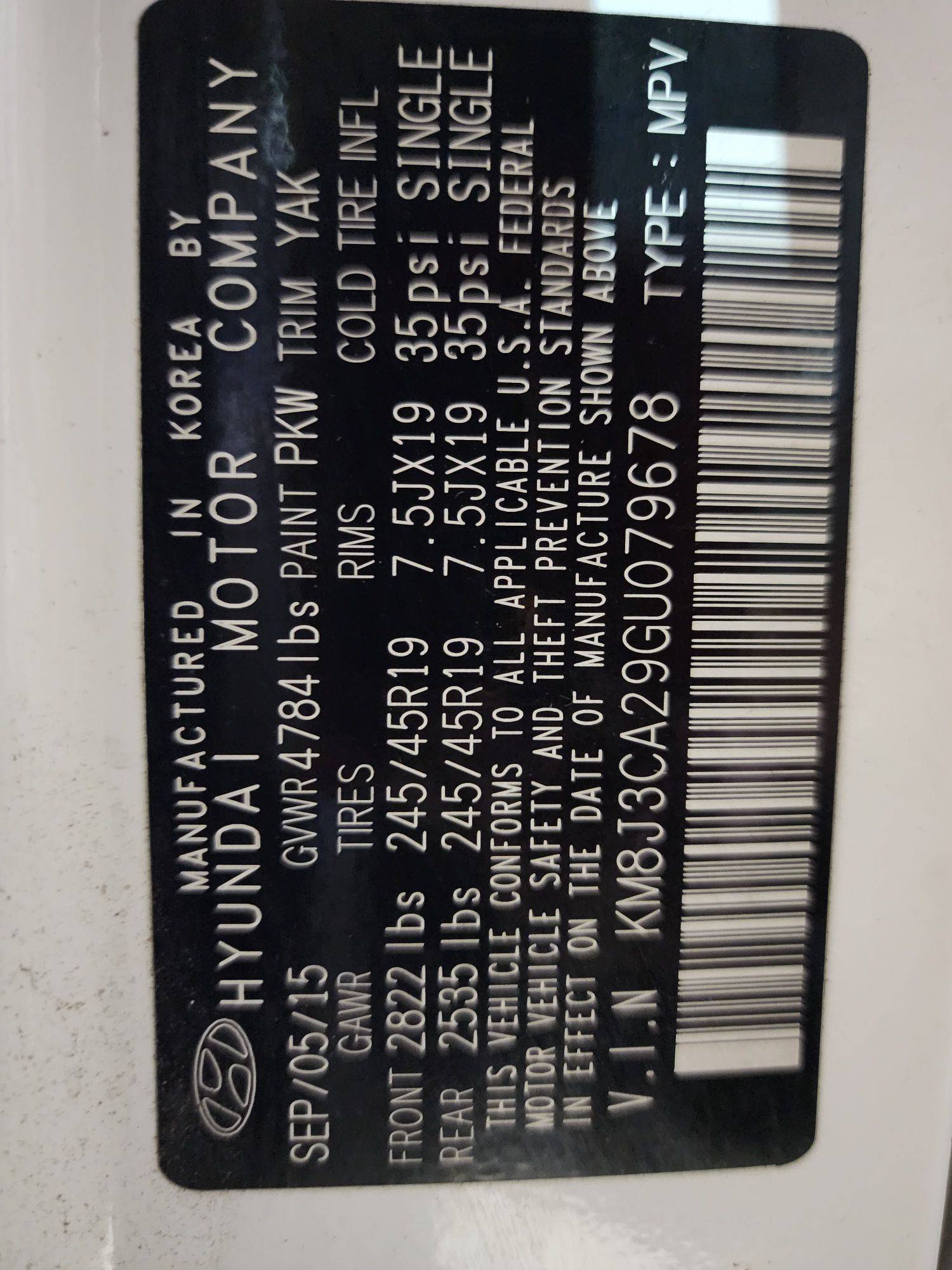 HYUNDAI TUCSON 2016 - Marhaba Auction Used Cars - Image 10