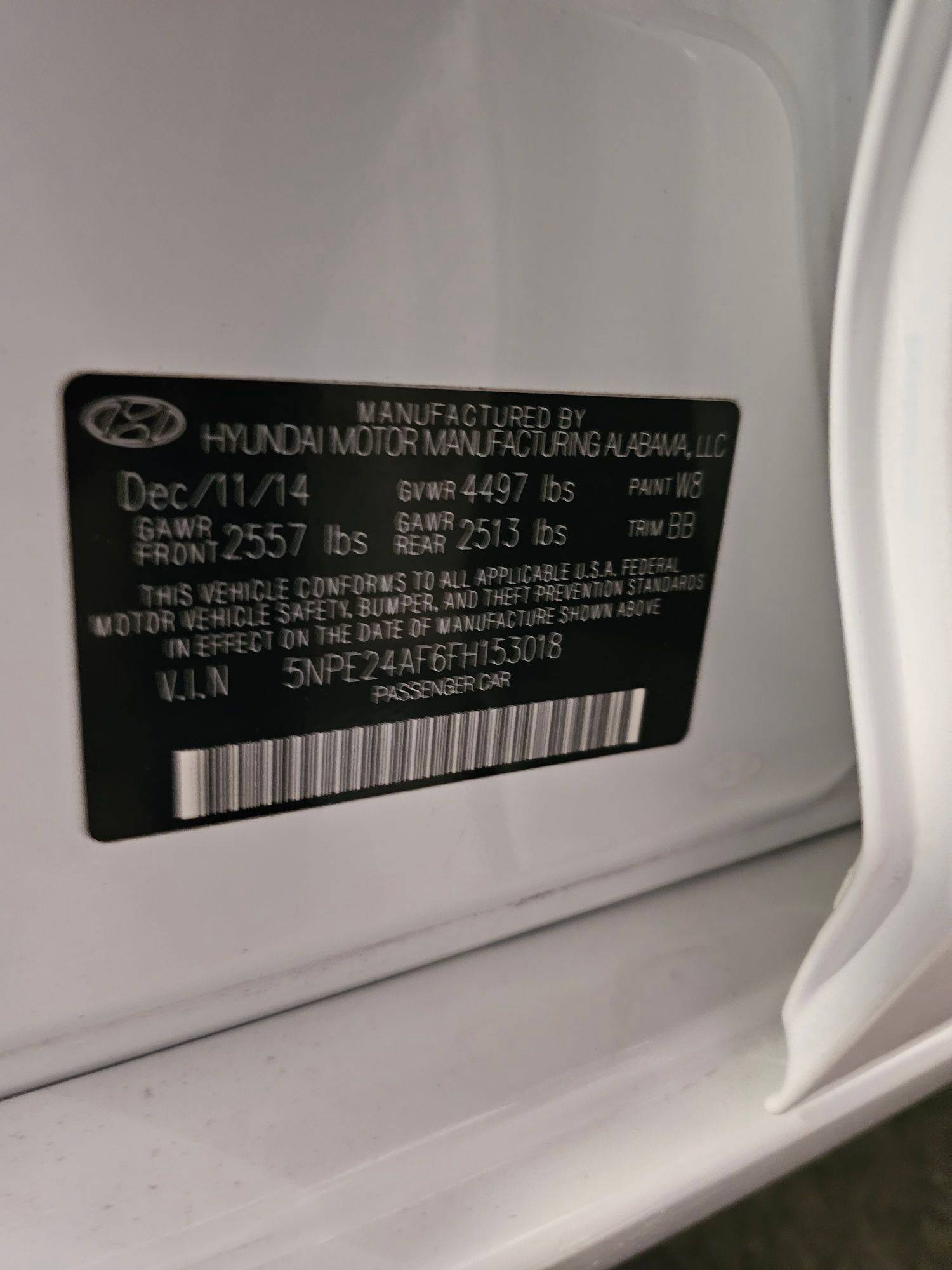 HYUNDAI SONATA 2015 - Marhaba Auction Used Cars - Image 9
