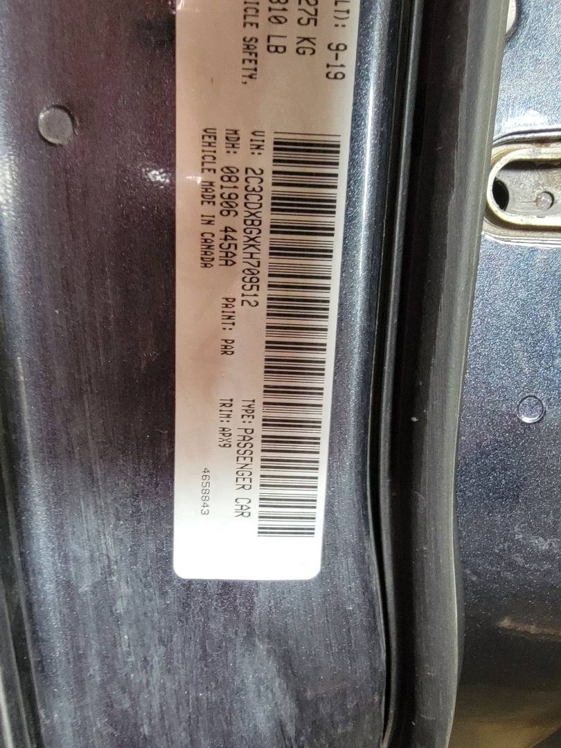 2019 DODGE CHARGER — 141354 Miles — Lot GXKH709512 — Main - Marhaba Auctions Used Cars - Image 10