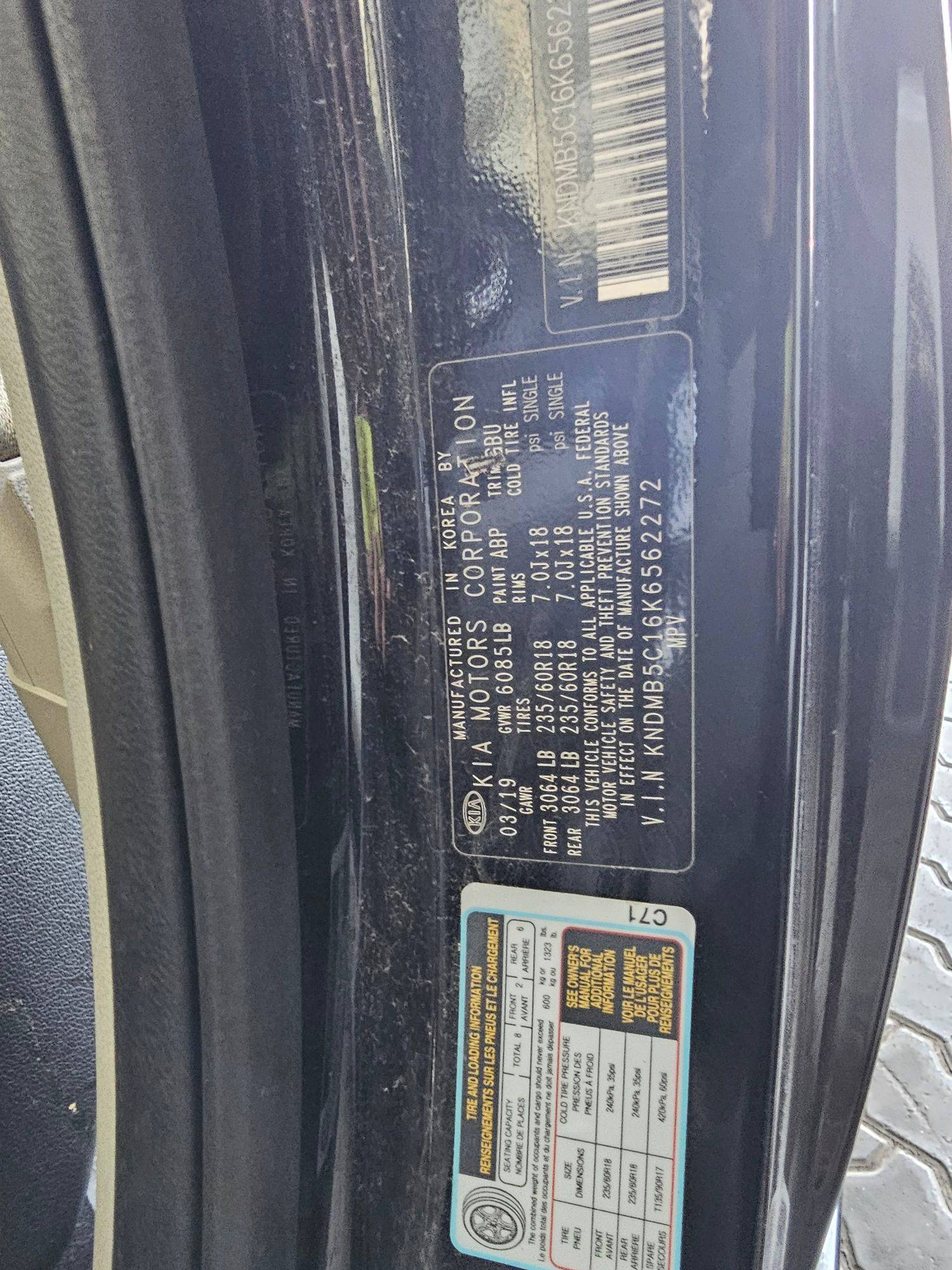 KIA SEDONA 2019 - Marhaba Auction Used Cars - Image 9