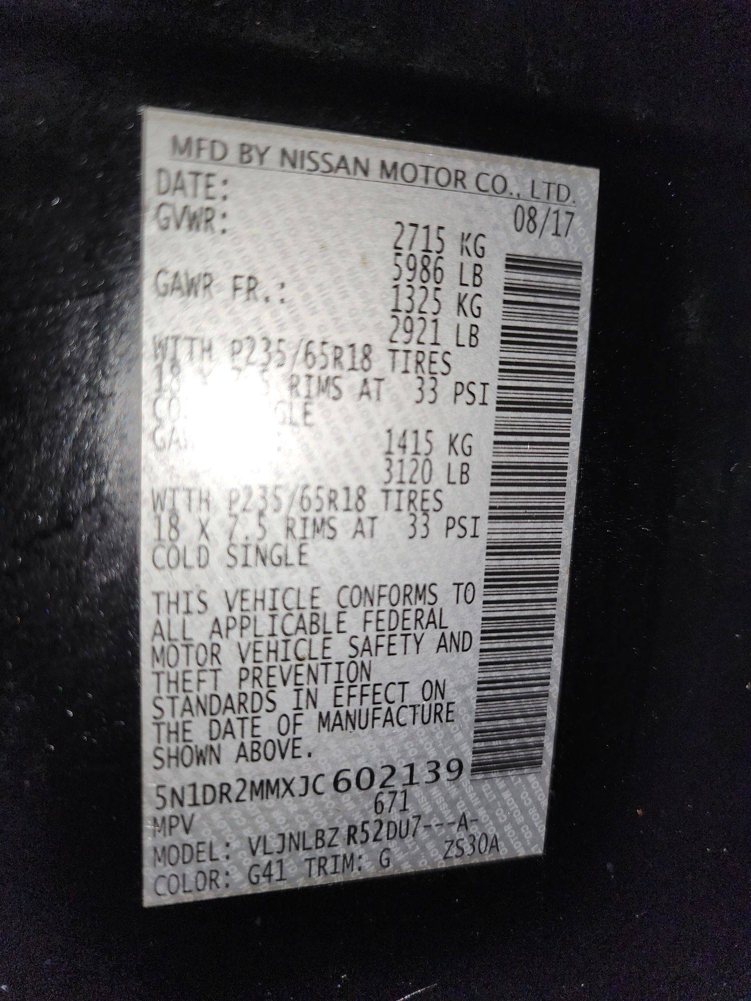 NISSAN PATHFINDER 2018 - Marhaba Auction Used Cars - Image 10