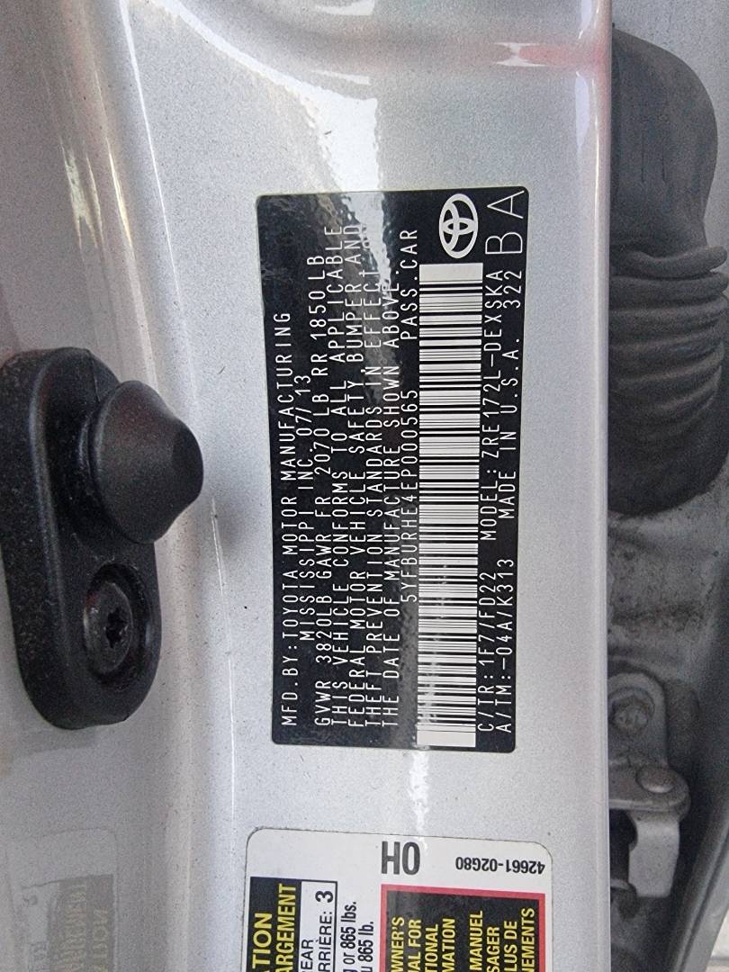 2014 TOYOTA COROLLA — 113601 Miles — Lot P000565 — Main - Marhaba Auctions Used Cars - Image 10