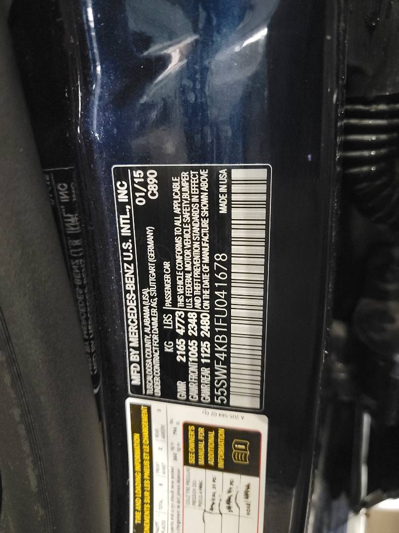 2015 MERCEDES BENZ C300 — 116302 Miles — Lot 041678 — Main - Marhaba Auctions Used Cars - Image 9