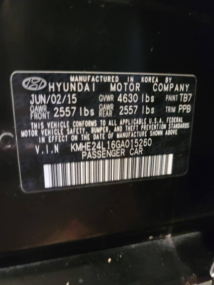 2016 HYUNDAI SONATA — 61834 Miles — Lot A015260 — Main - Marhaba Auctions Used Cars - Image 9