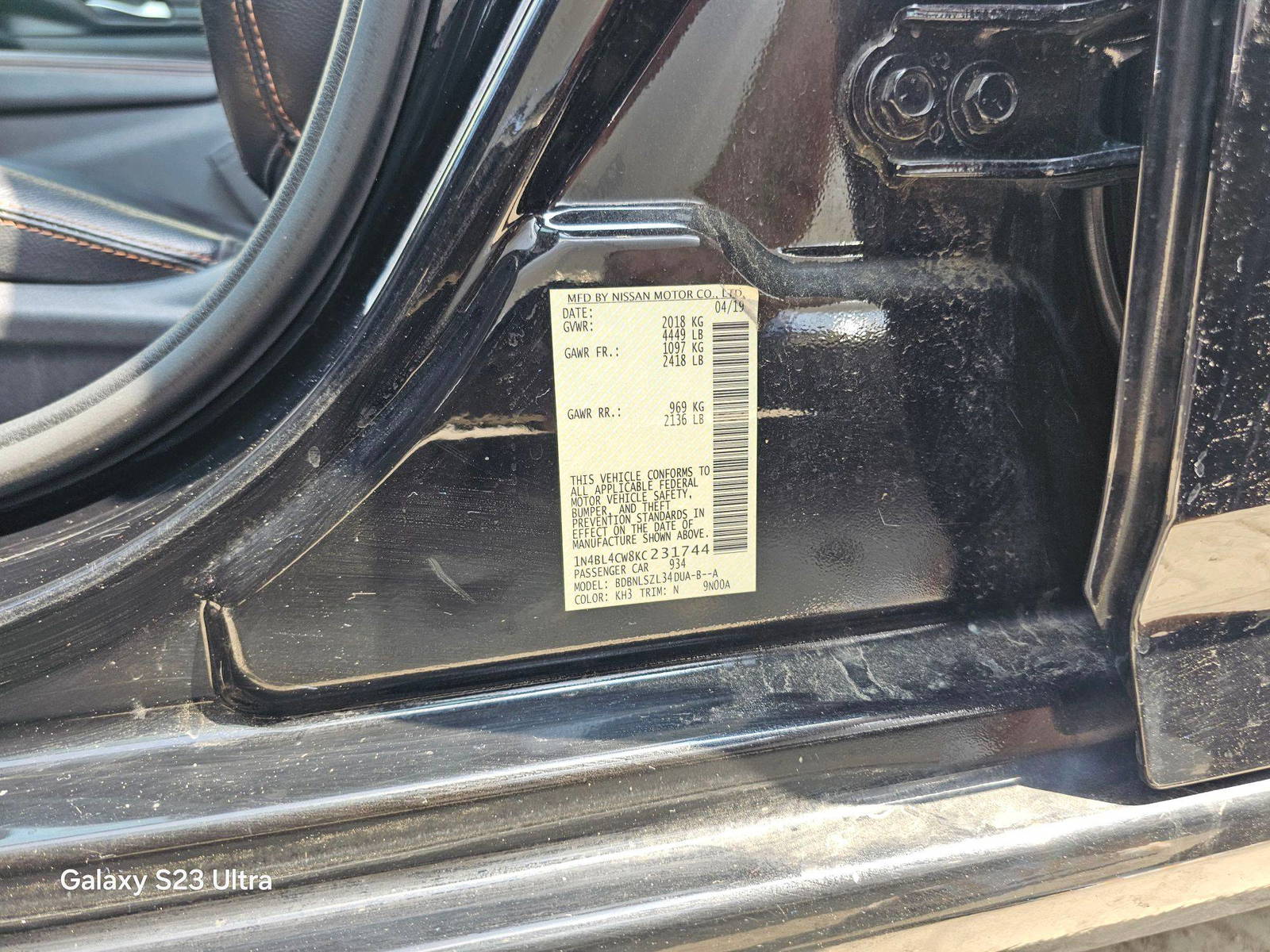 NISSAN ALTIMA 2019 - Marhaba Auction Used Cars - Image 10