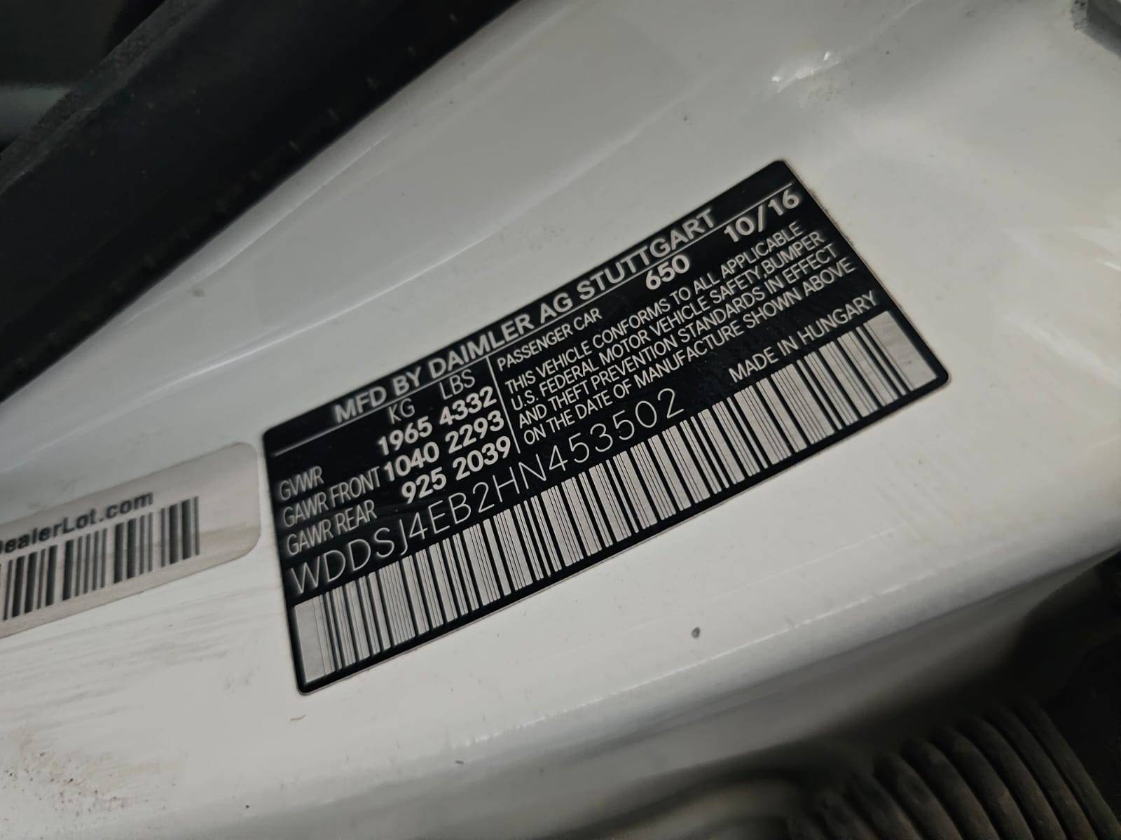 2017 MERCEDES BENZ CLA 250 — 123294 Miles — Lot N453502 — Main - Marhaba Auctions Used Cars - Image 9
