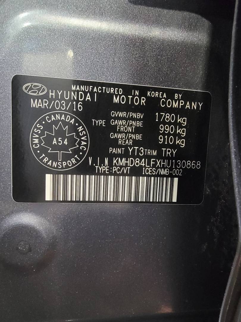 2017 HYUNDAI ELANTRA — 266049 KM — Lot 82235903 — Souq - Marhaba Auctions Used Cars - Image 9