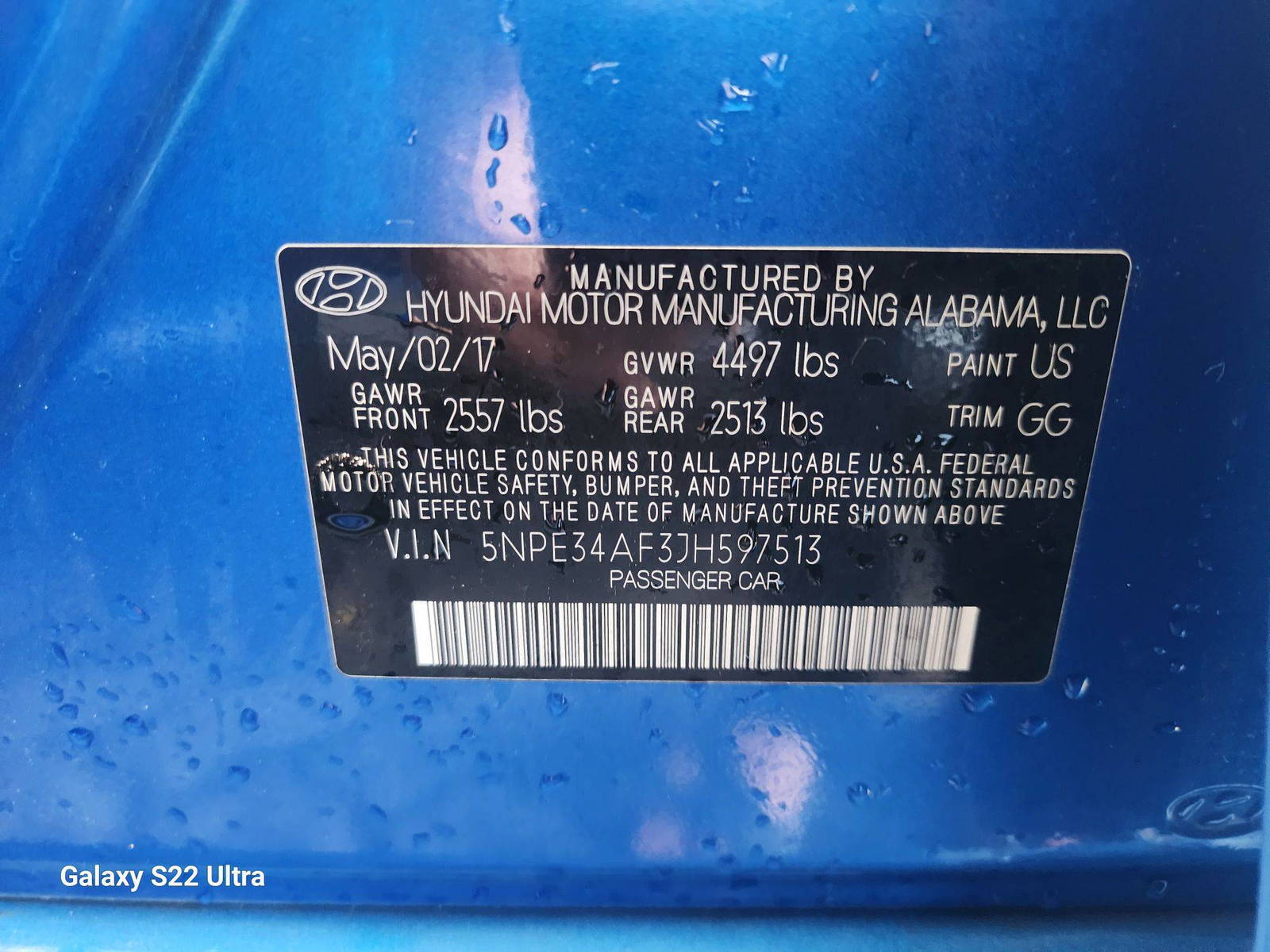 2018 HYUNDAI SONATA — 67416 Miles — Lot 42354204 - Marhaba Auctions Used Cars - Image 8