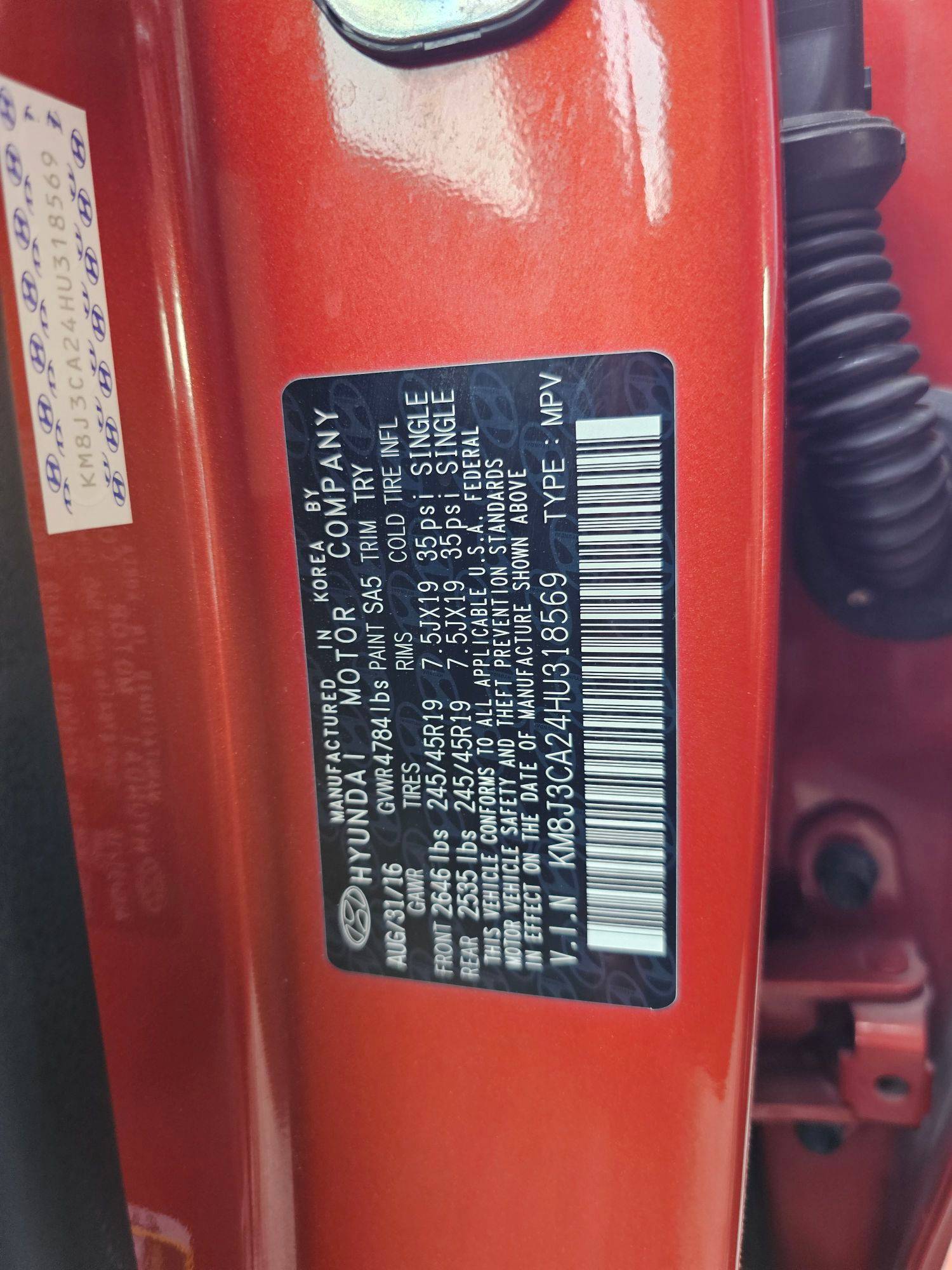 HYUNDAI TUCSON 2017 - Marhaba Auction Used Cars - Image 10