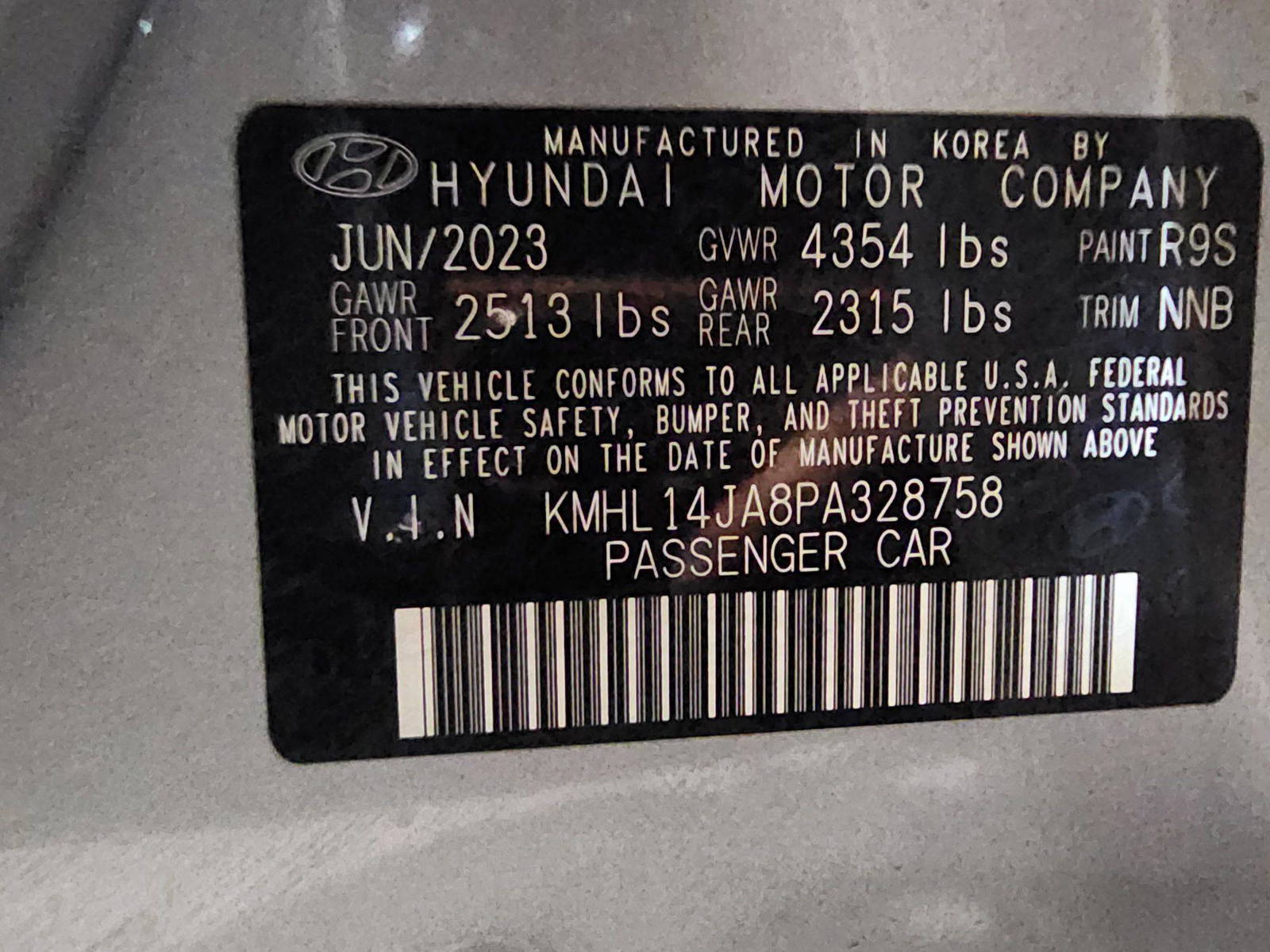 2023 HYUNDAI SONATA — 5544 Miles — Lot 328758 — Main - Marhaba Auctions Used Cars - Image 11