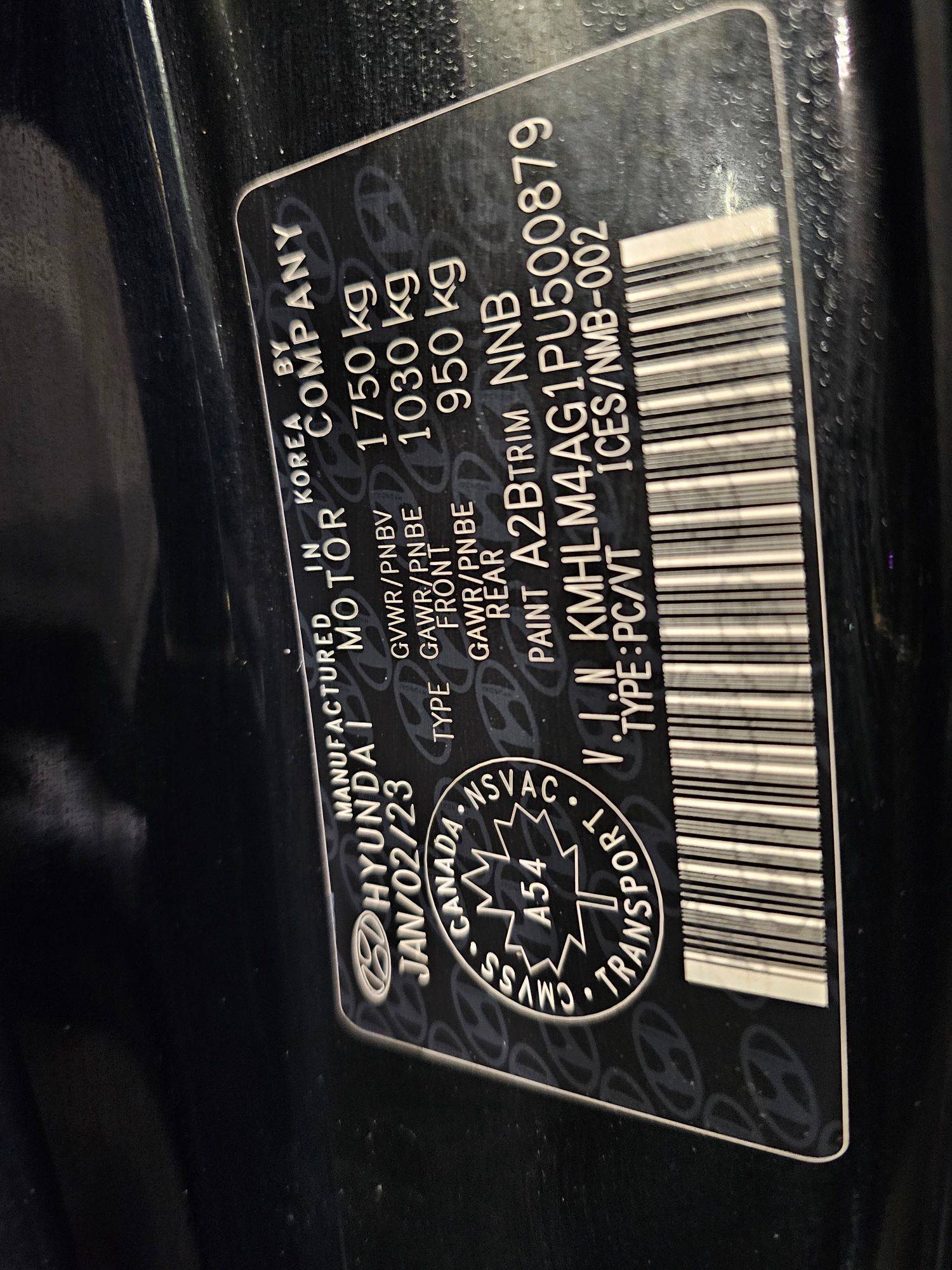 2023 HYUNDAI ELANTRA — 156245 KM — Lot U500879 — Main - Marhaba Auctions Used Cars - Image 10