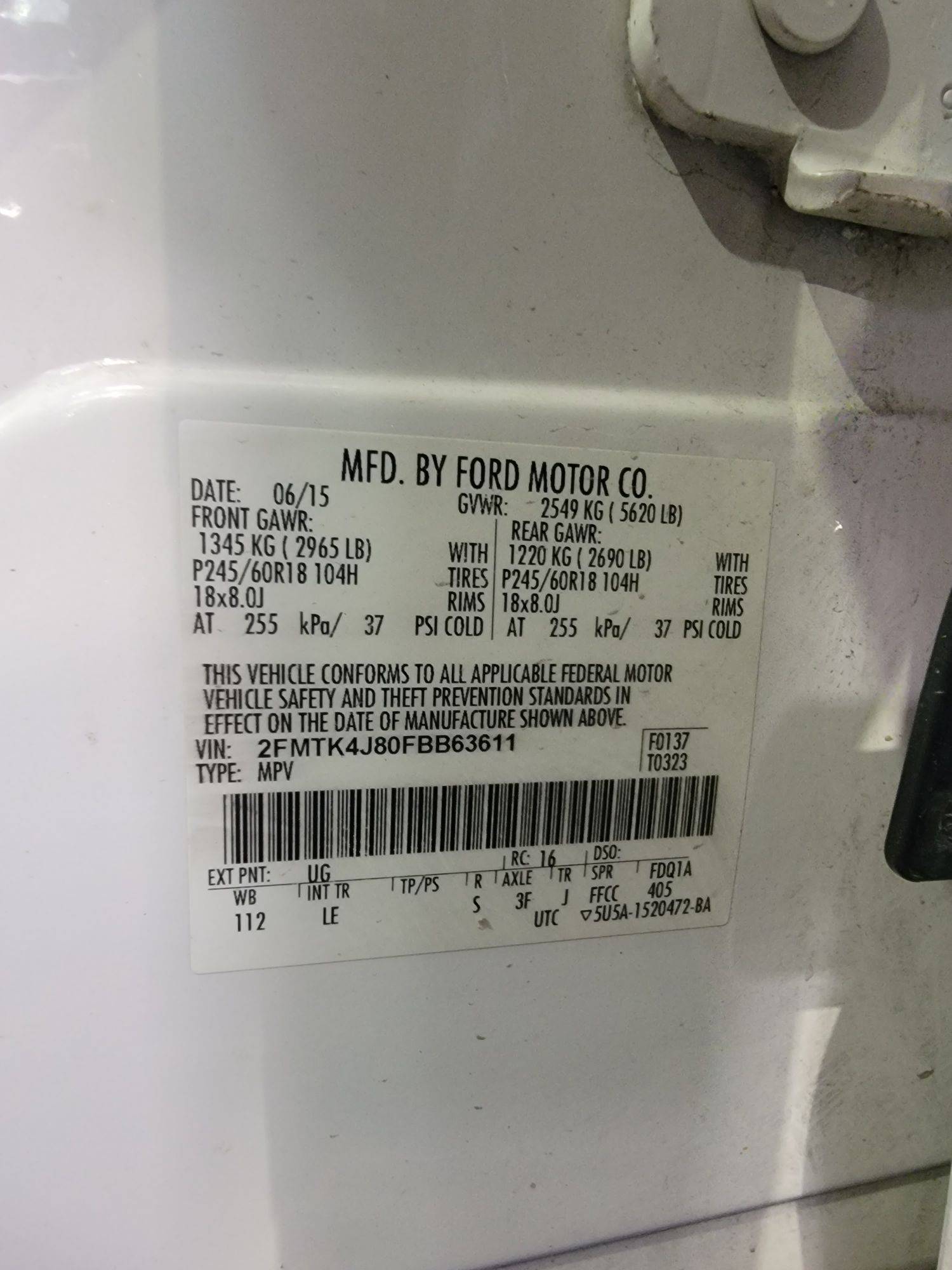 FORD EDGE 2015 - Marhaba Auction Used Cars - Image 10