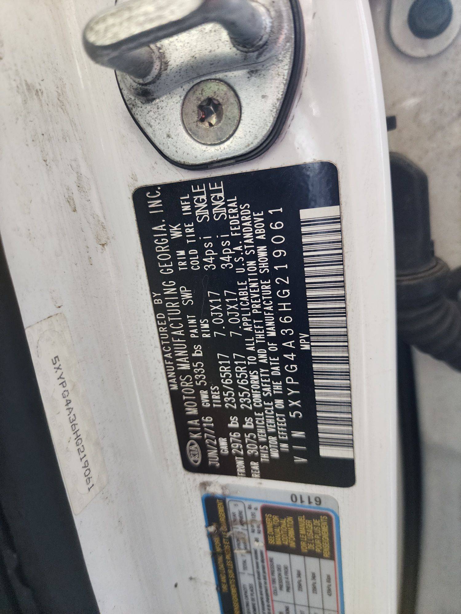 KIA SORENTO 2017 - Marhaba Auction Used Cars - Image 9