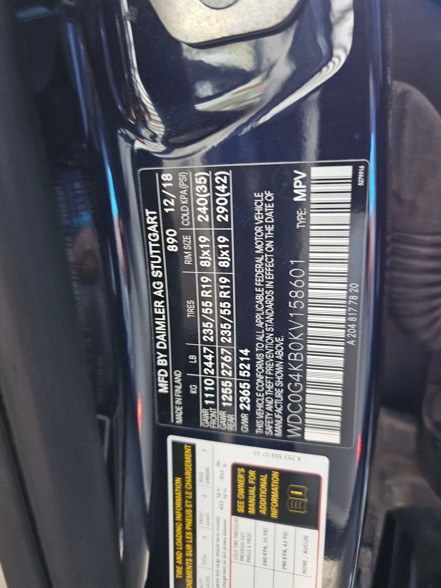 2019 MERCEDES BENZ GLC-300 — 88702 Miles — Lot B0KV158601 — Souq - Marhaba Auctions Used Cars - Image 8
