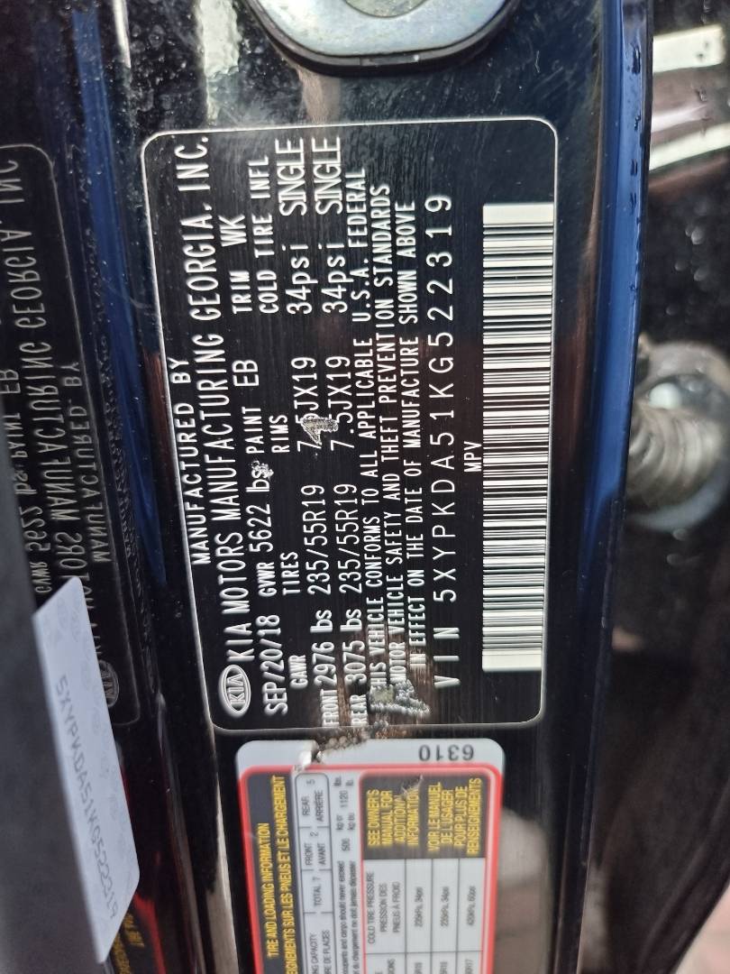 KIA SORENTO 2019 - Marhaba Auction Used Cars - Image 8