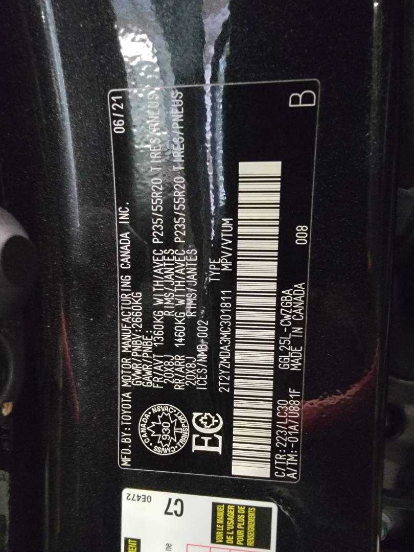 2021 LEXUS RX 350 — 21217 KM — Lot MC301811 — Main - Marhaba Auctions Used Cars - Image 13