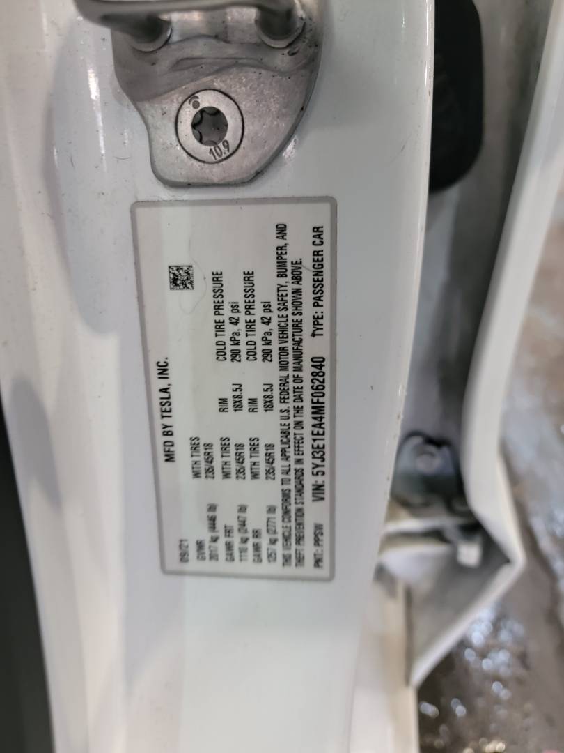 2021 TESLA MODEL 3 — 44914 Miles — Lot 40321812 — Main - Marhaba Auctions Used Cars - Image 9