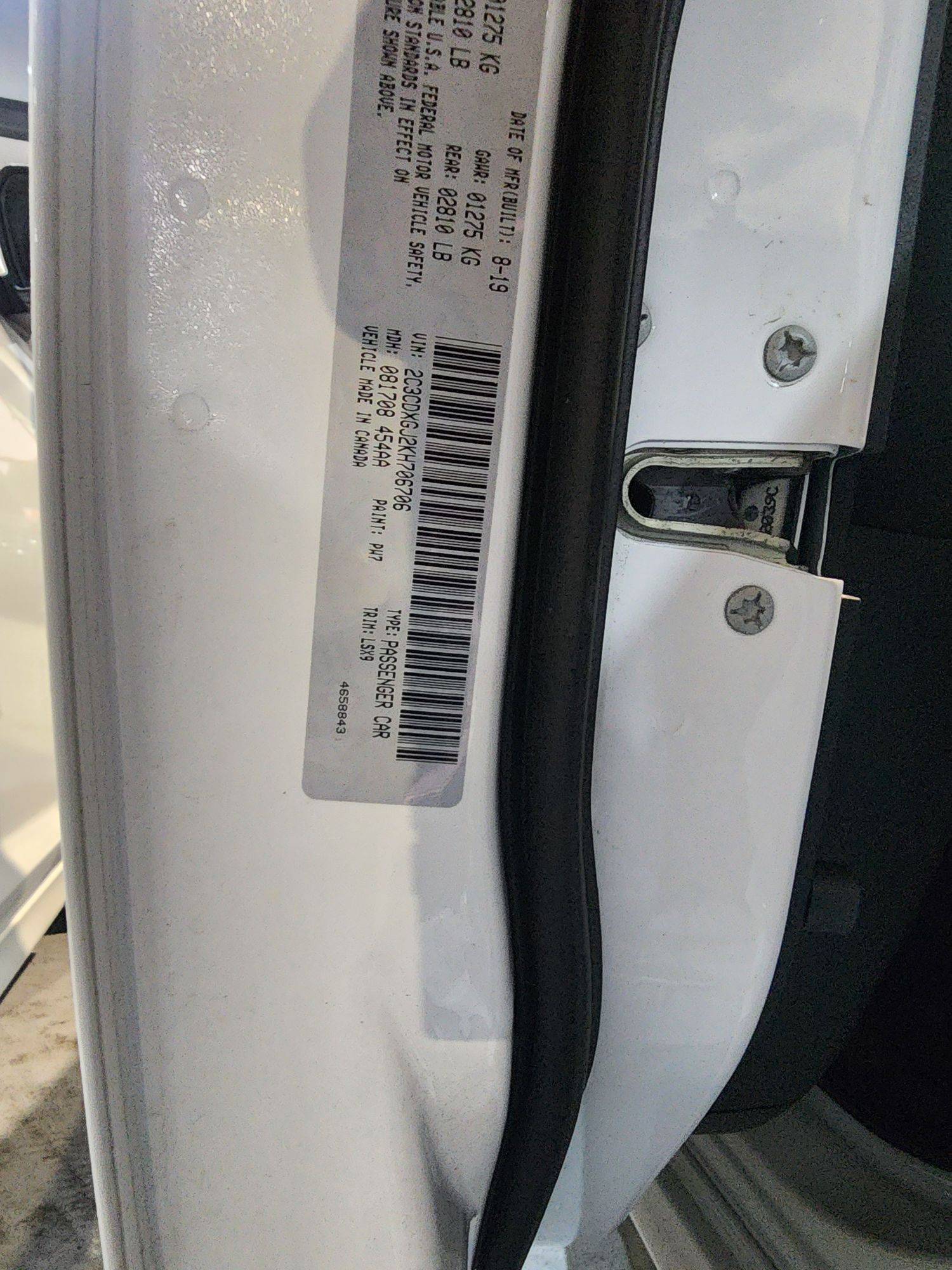 2019 DODGE CHARGER — 96947 Miles — Lot 706706 — Souq - Marhaba Auctions Used Cars - Image 9