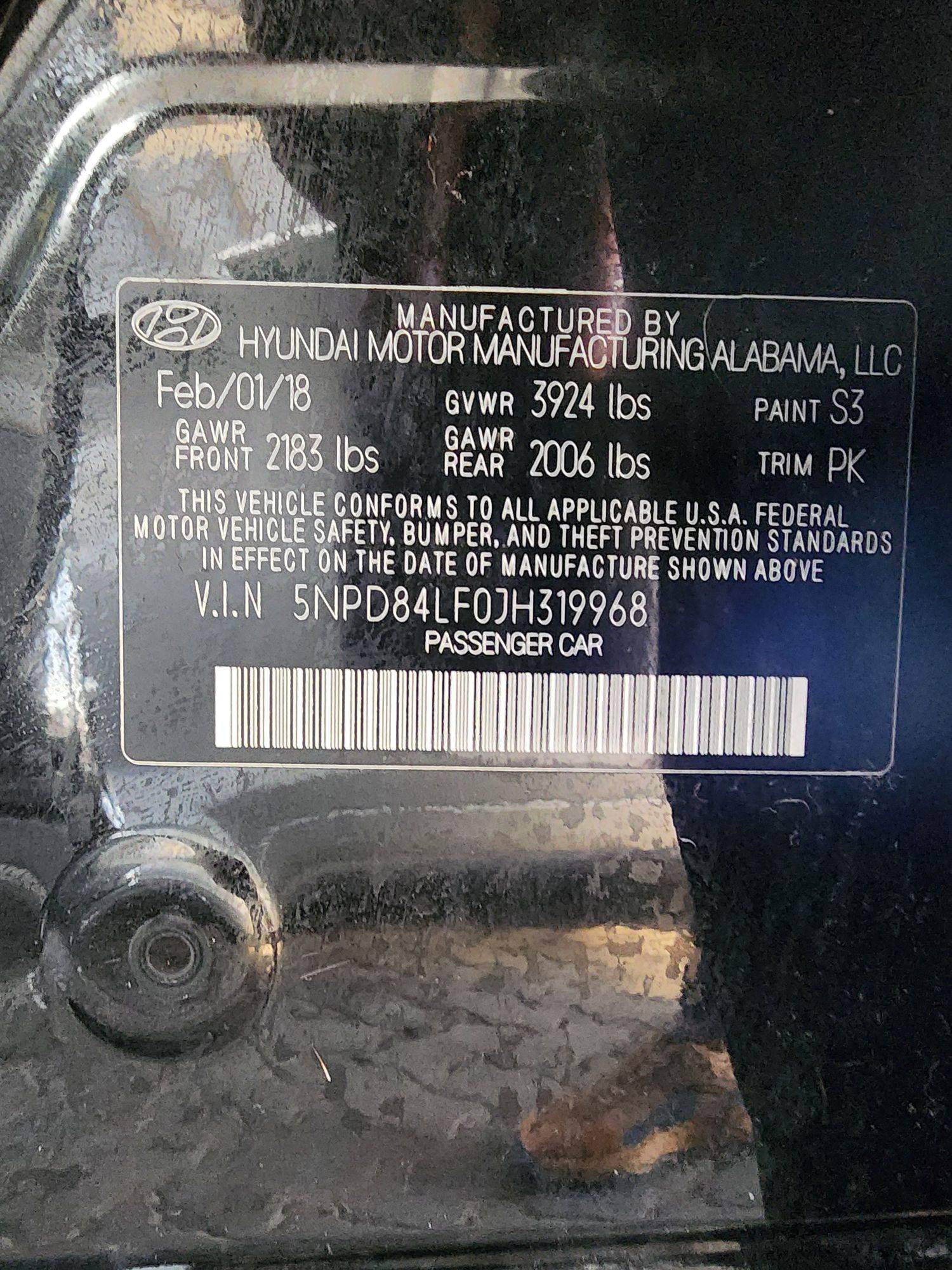 2018 HYUNDAI ELANTRA — 153951 Miles — Lot 19968 — Ind. 12 - Marhaba Auctions Used Cars - Image 10