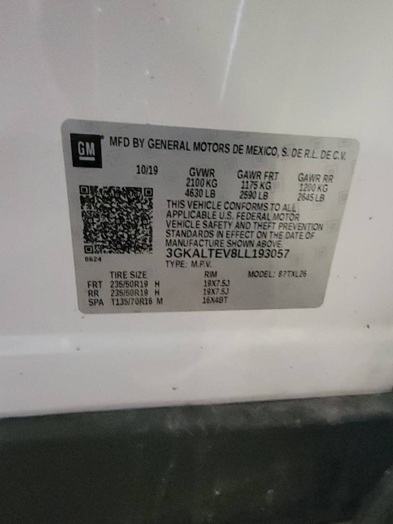 2020 GMC TERRAIN — 182376 Miles — Lot 193057 — Main - Marhaba Auctions Used Cars - Image 9