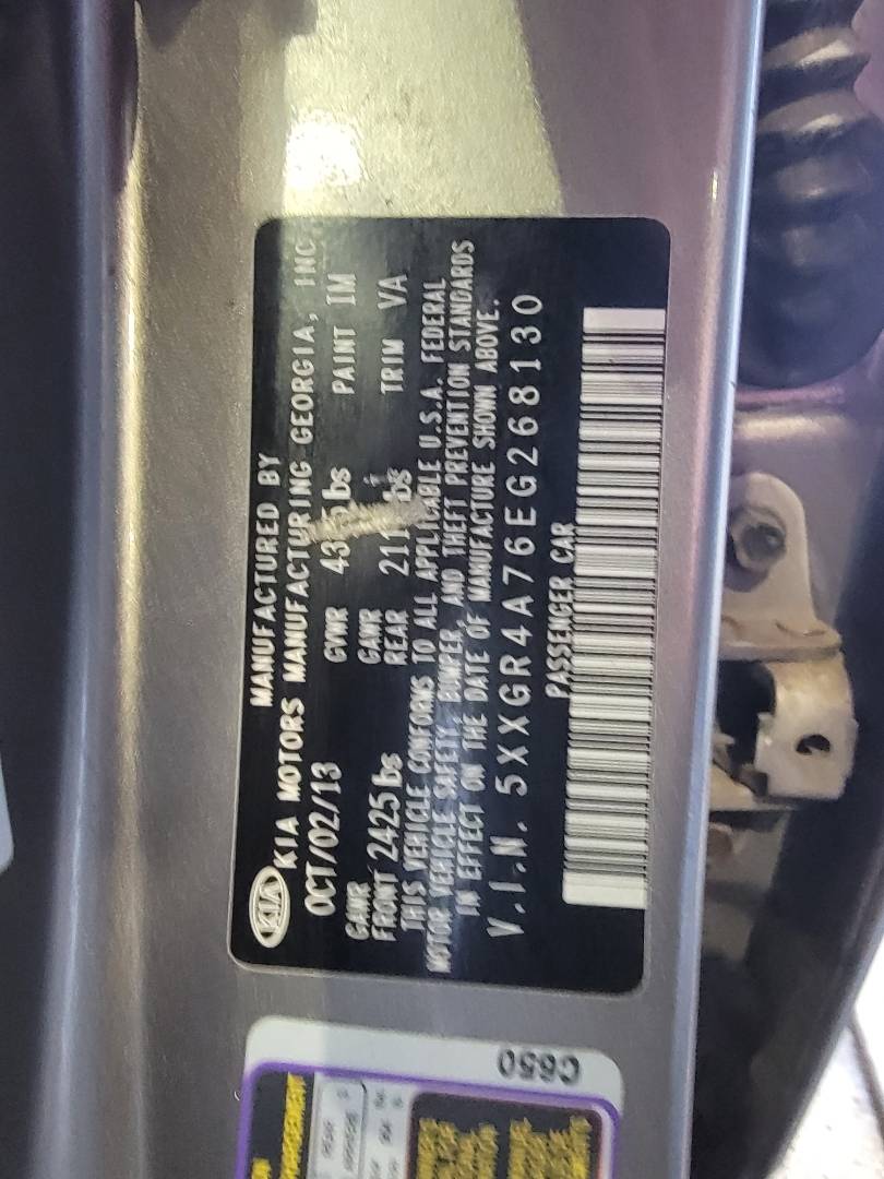 2014 KIA OPTIMA — 168555 Miles — Lot 68130 — Main - Marhaba Auctions Used Cars - Image 8