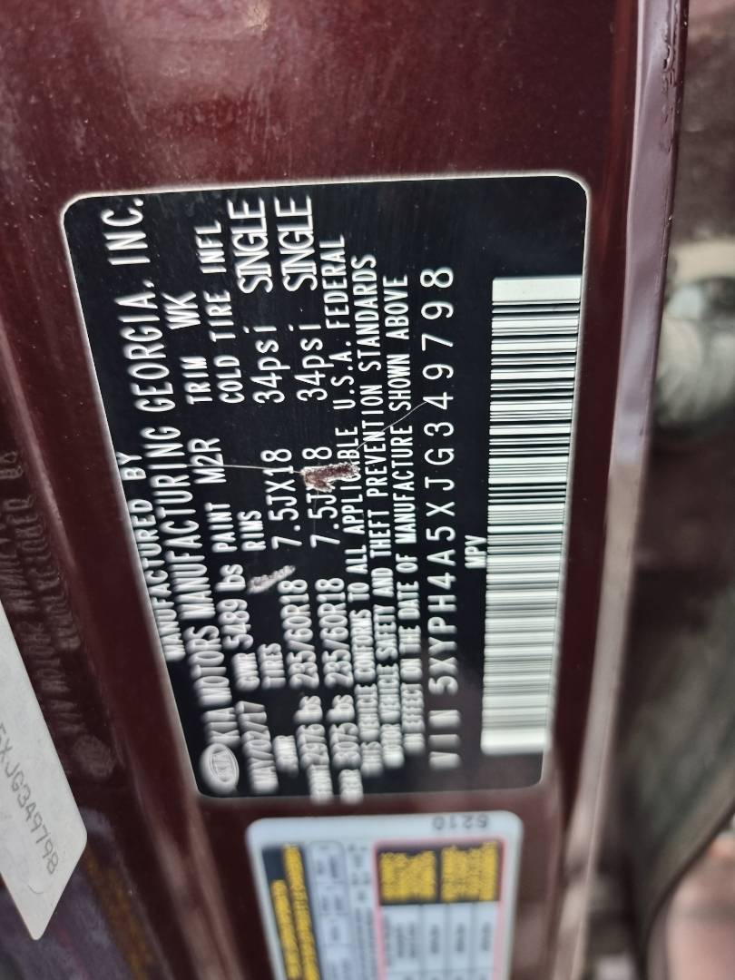 KIA SORENTO 2018 - Marhaba Auction Used Cars - Image 8