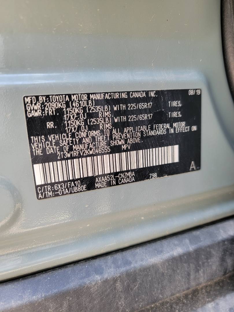 2019 TOYOTA RAV4 — 45361 Miles — Lot KW046555 — Main - Marhaba Auctions Used Cars - Image 10