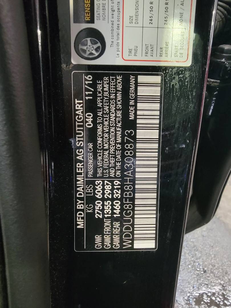 2017 MERCEDES BENZ S 550 — 307519 KM — Lot A308873 — Main - Marhaba Auctions Used Cars - Image 11
