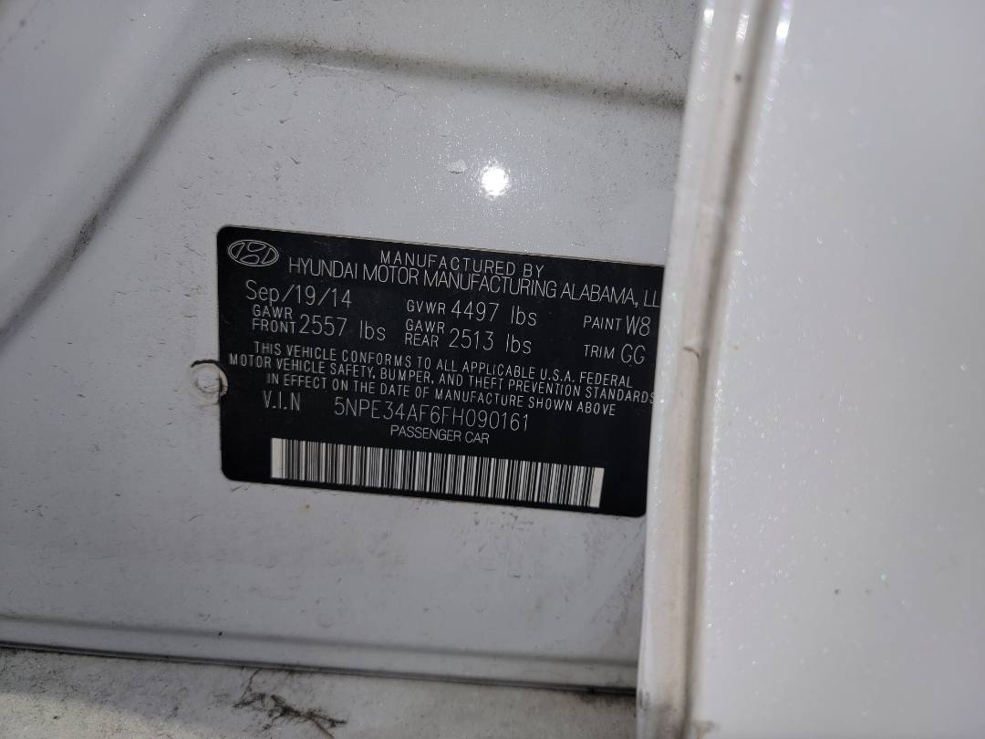 2015 HYUNDAI SONATA — 70530 Miles — Lot H090161 - Marhaba Auctions Used Cars - Image 10