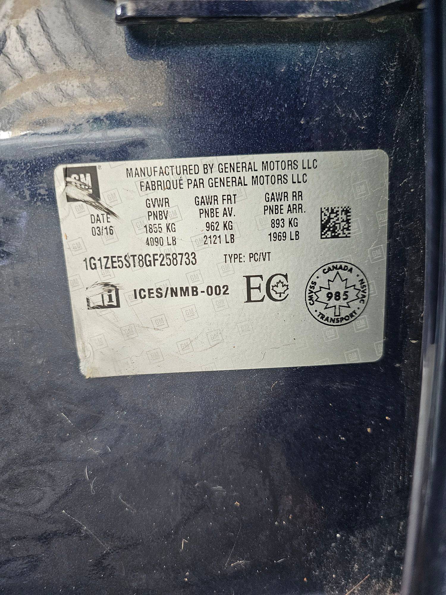 CHEVROLET MALIBU 2016 - Marhaba Auction Used Cars - Image 9