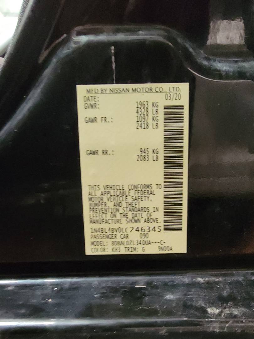 2020 NISSAN ALTIMA — 102968 Miles — Lot 42398864 — Main - Marhaba Auctions Used Cars - Image 10