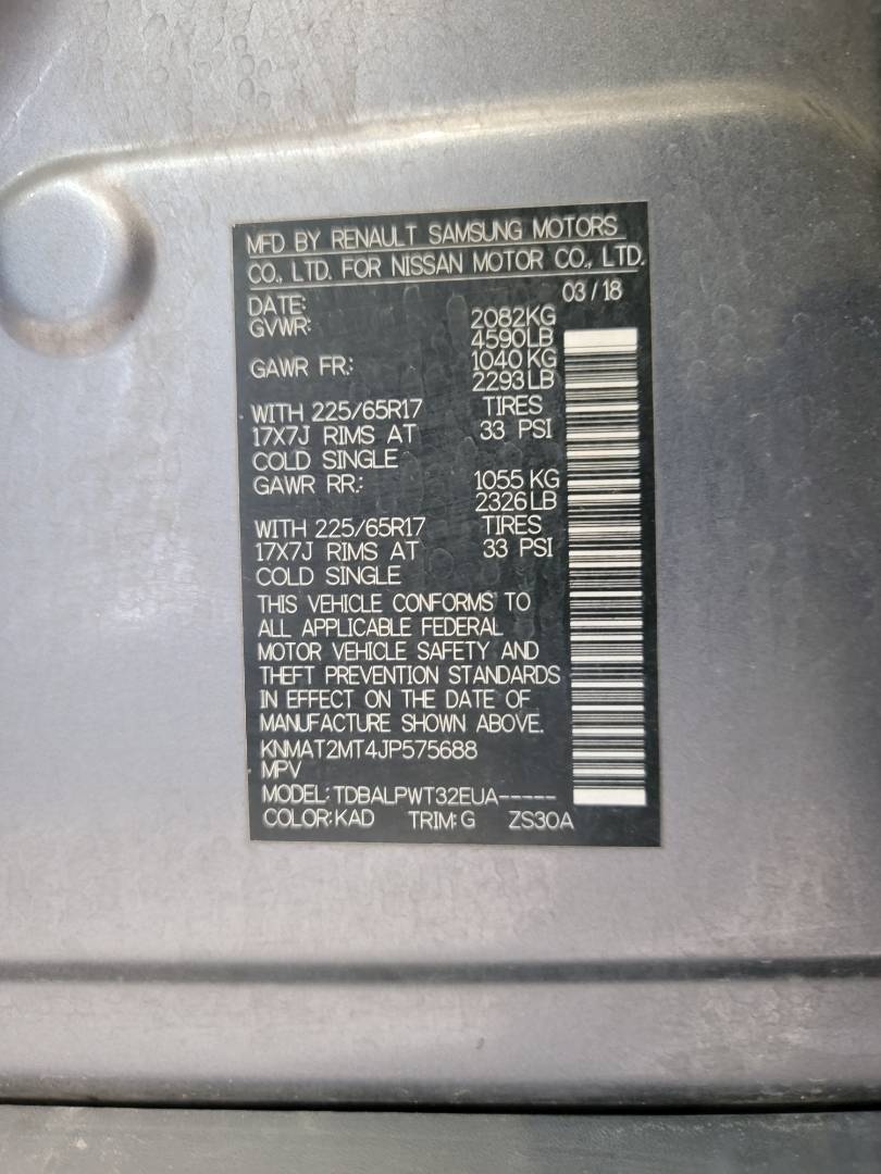2018 NISSAN ROGUE — 120167 Miles — Lot P575688 — Main - Marhaba Auctions Used Cars - Image 10