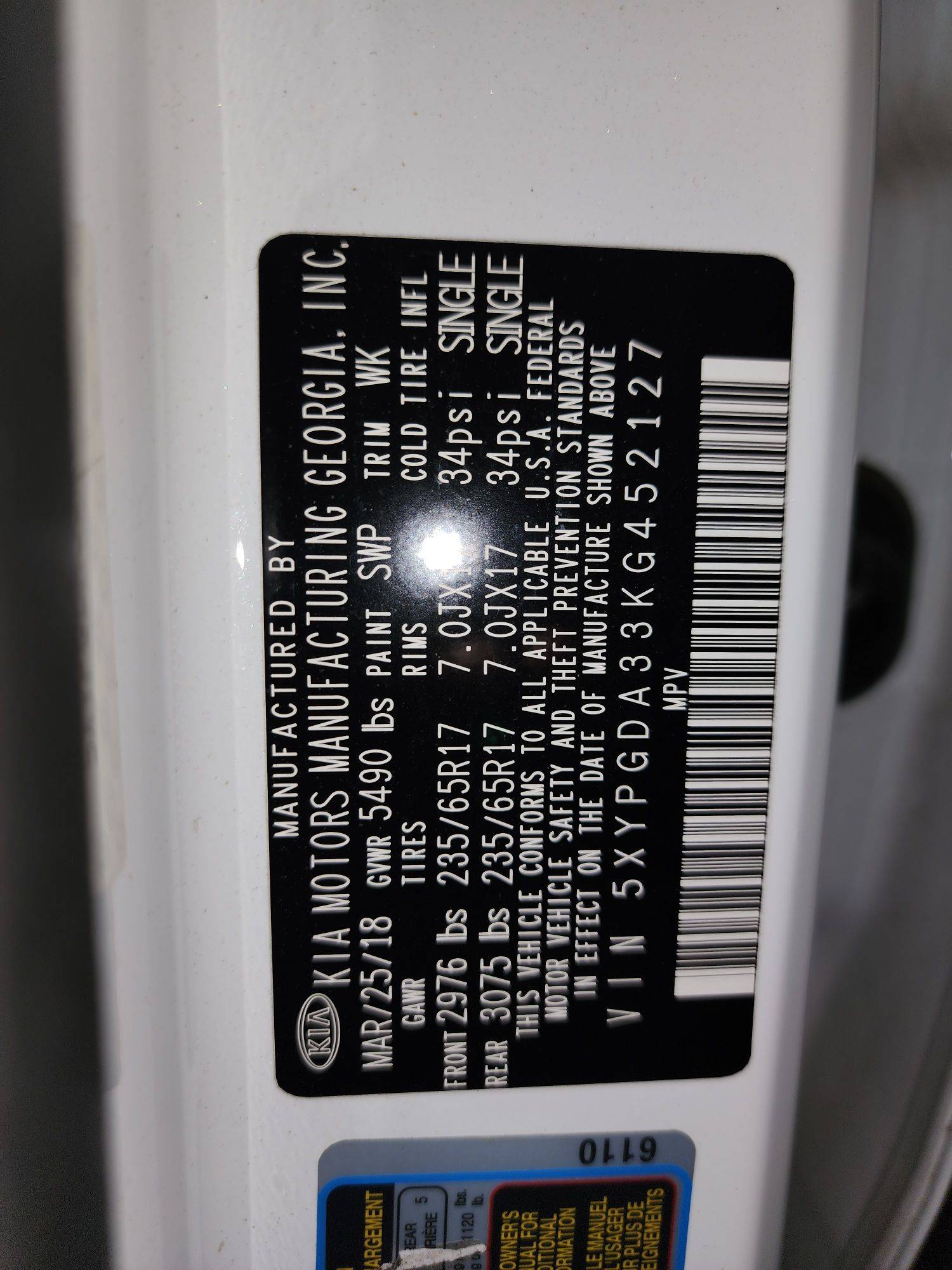 KIA SORENTO 2019 - Marhaba Auction Used Cars - Image 10