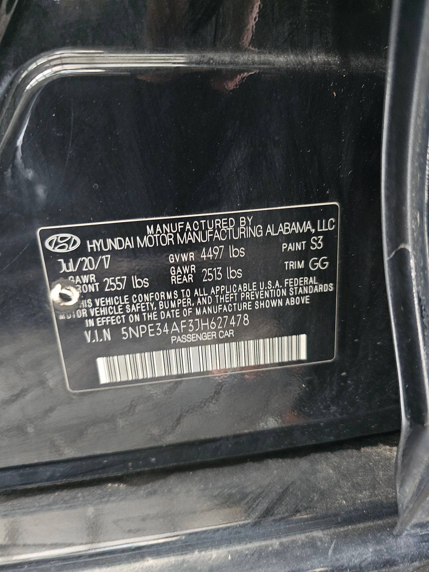 2018 HYUNDAI SONATA — 160504 Miles — Lot 46958315 — Main - Marhaba Auctions Used Cars - Image 9