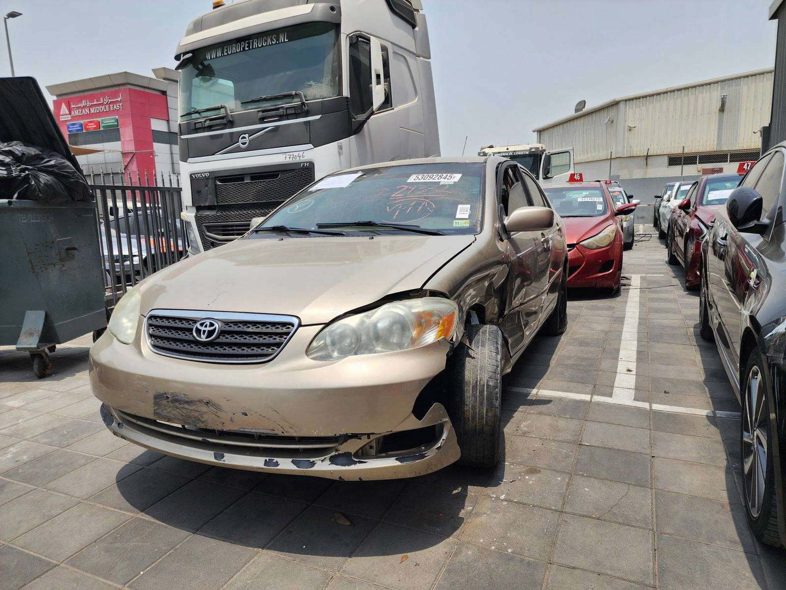 2007 TOYOTA COROLLA — 105219 Miles — Lot 729332 — Al Quoz - Marhaba Auctions Used Cars - Image 3