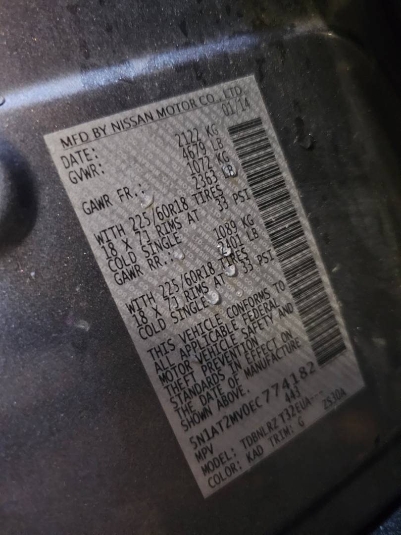 2014 NISSAN ROGUE — 178105 Miles — Lot C774182 — Main - Marhaba Auctions Used Cars - Image 9