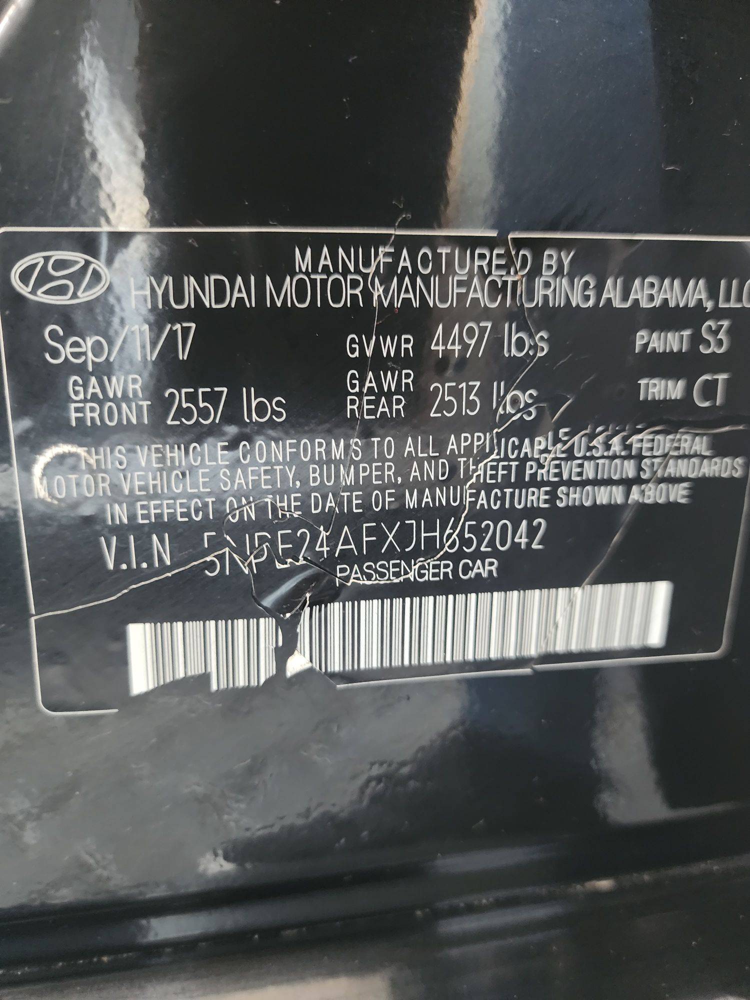 2018 HYUNDAI SONATA — 83152 Miles — Lot 37298113 - Marhaba Auctions Used Cars - Image 3