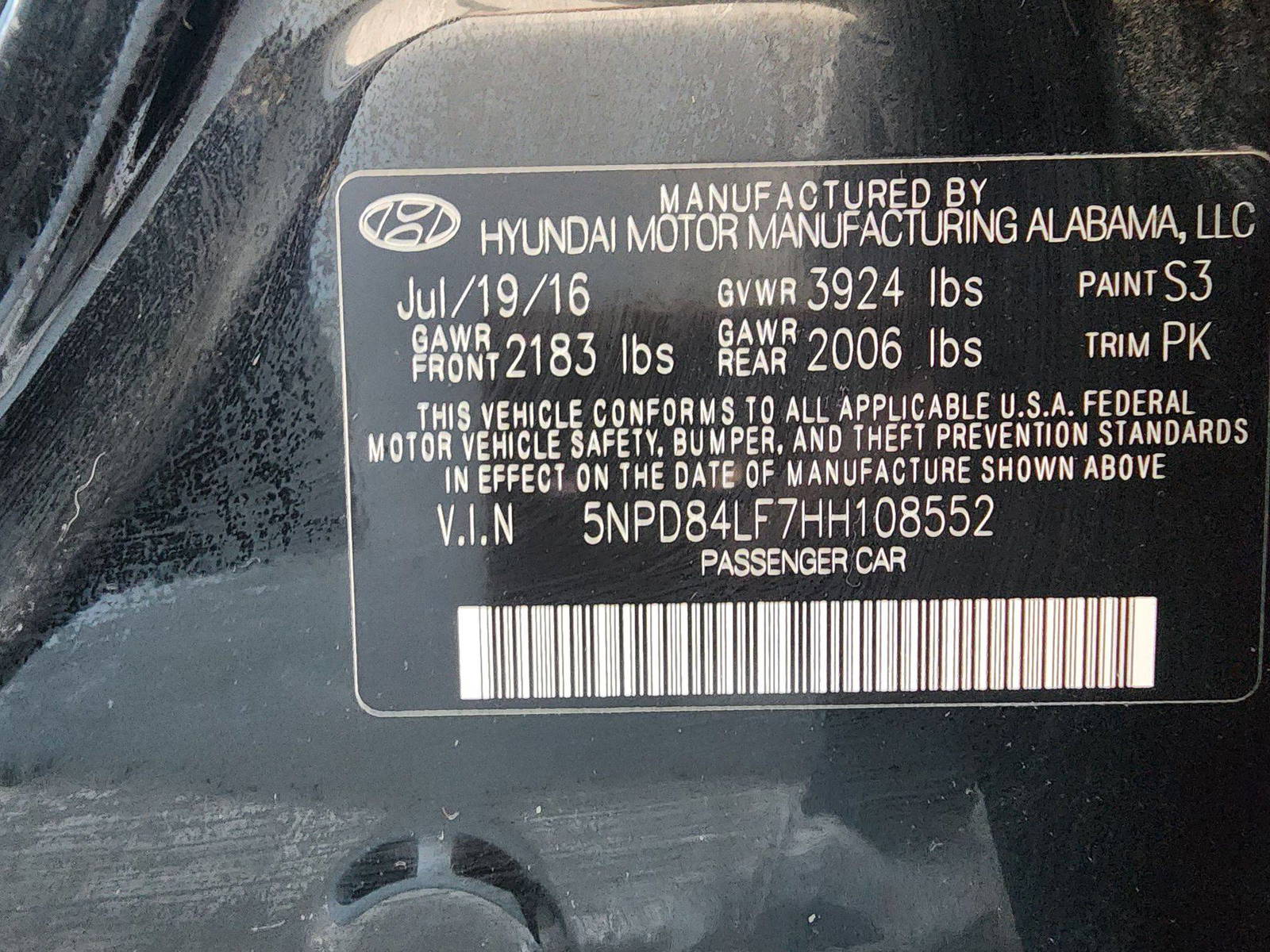 2017 HYUNDAI ELANTRA — 133466 Miles — Lot 868786 — Al Quoz - Marhaba Auctions Used Cars - Image 9