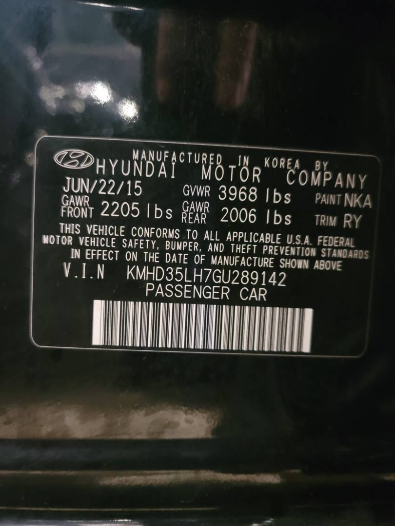 2016 HYUNDAI ELANTRA — 88182 Miles — Lot 289142 — Main - Marhaba Auctions Used Cars - Image 9