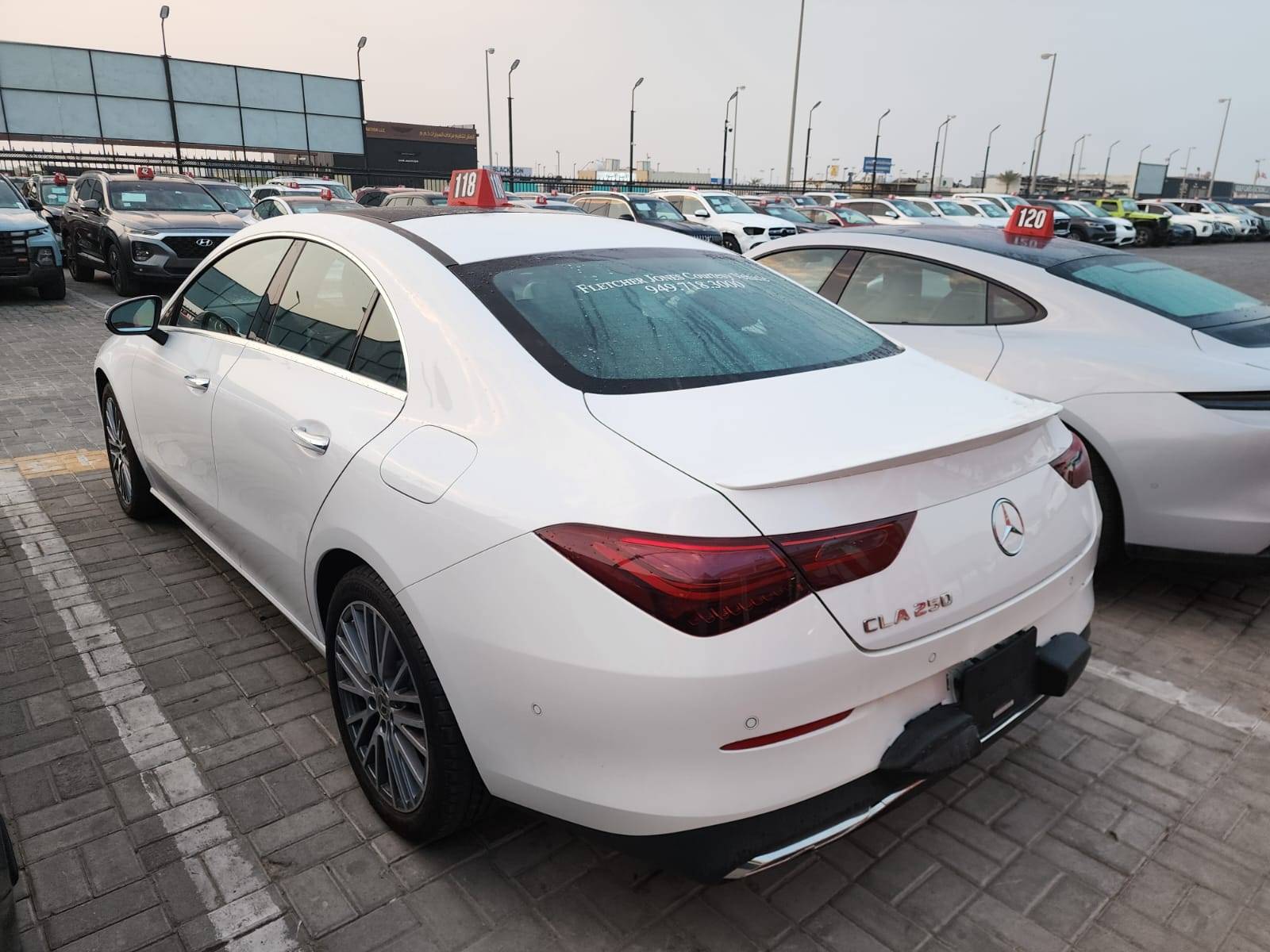2025 MERCEDES BENZ CLA 250 — 6994 Miles — Lot 93065 — Al Sajaa - Marhaba Auctions Used Cars - Image 7