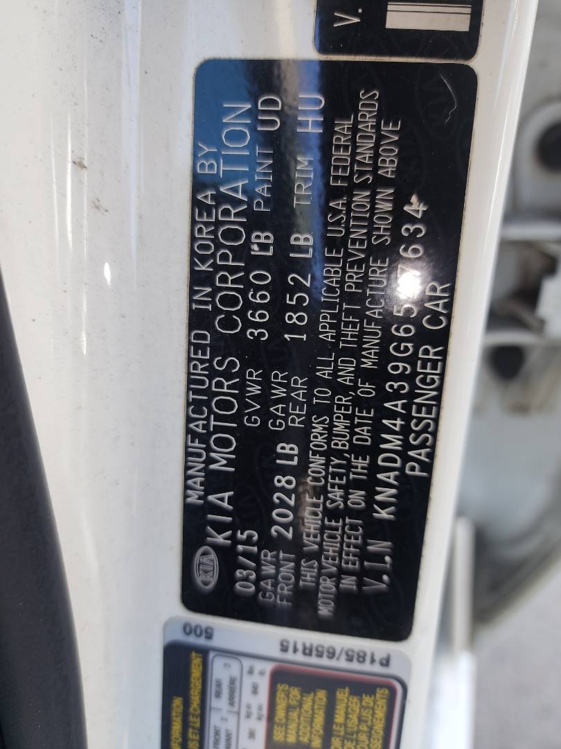 2016 KIA RIO — 107762 Miles — Lot 37867514 - Marhaba Auctions Used Cars - Image 9