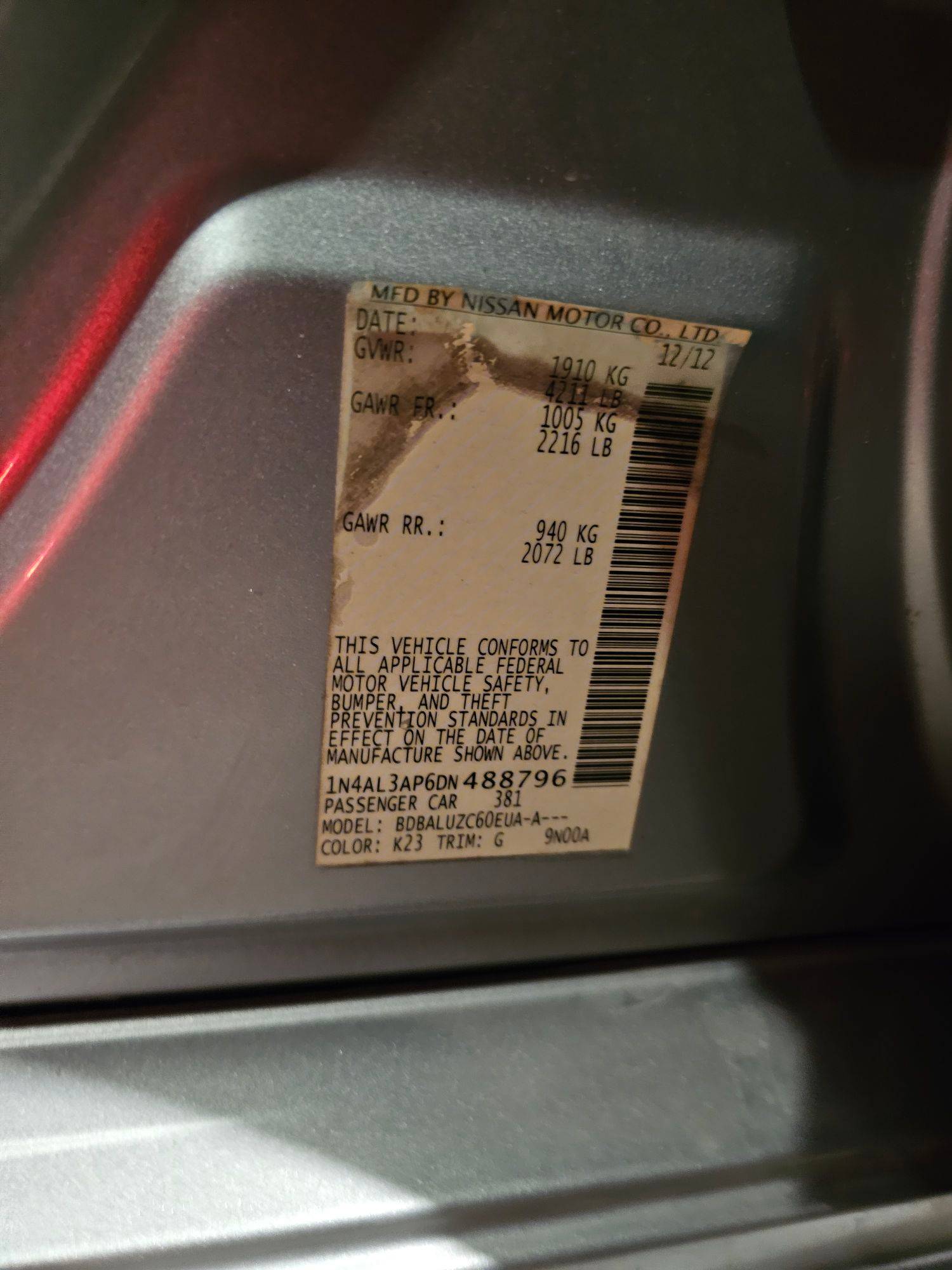 NISSAN ALTIMA 2013 - Marhaba Auction Used Cars - Image 9