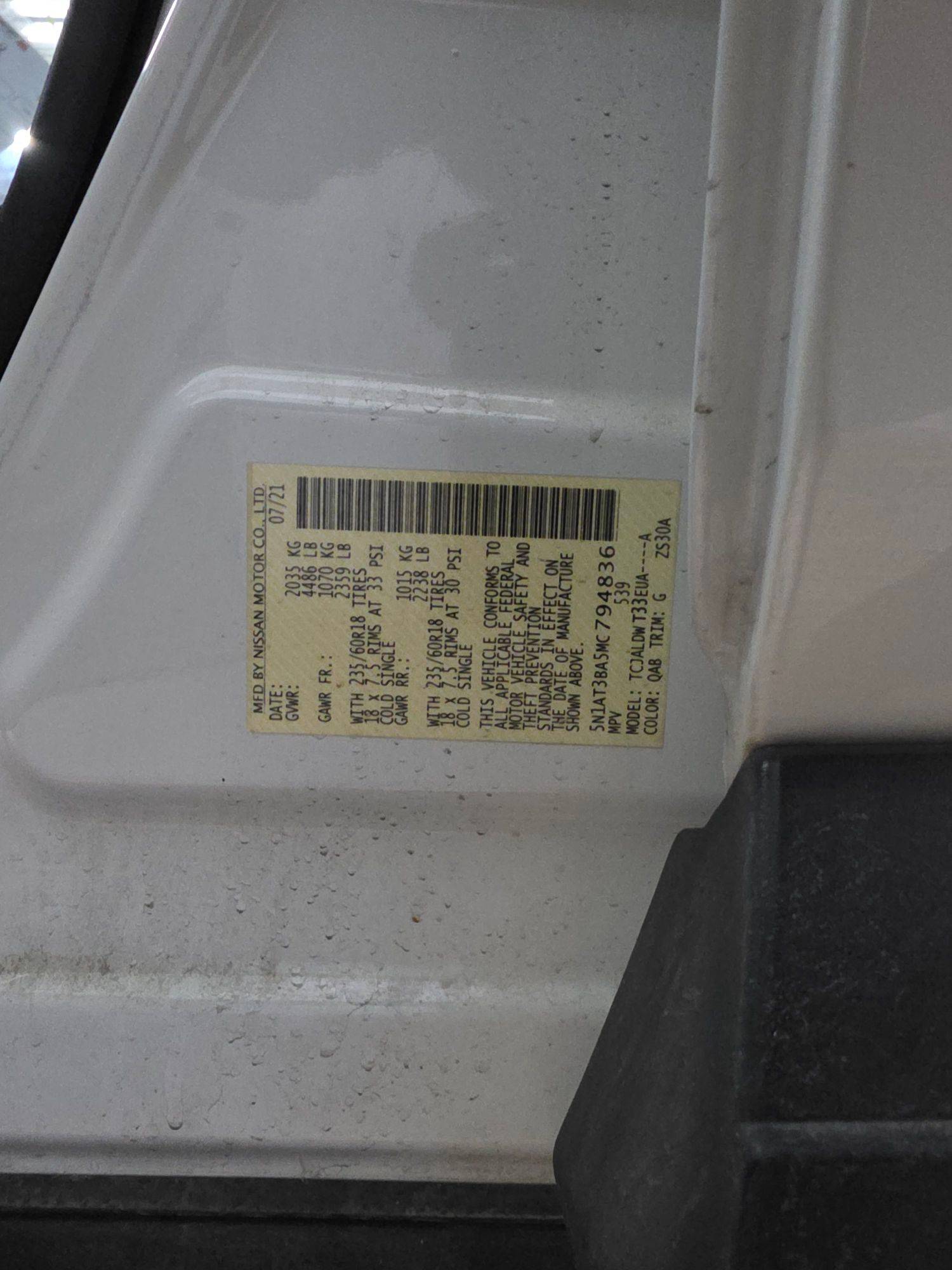 NISSAN ROGUE 2021 - Marhaba Auction Used Cars - Image 9
