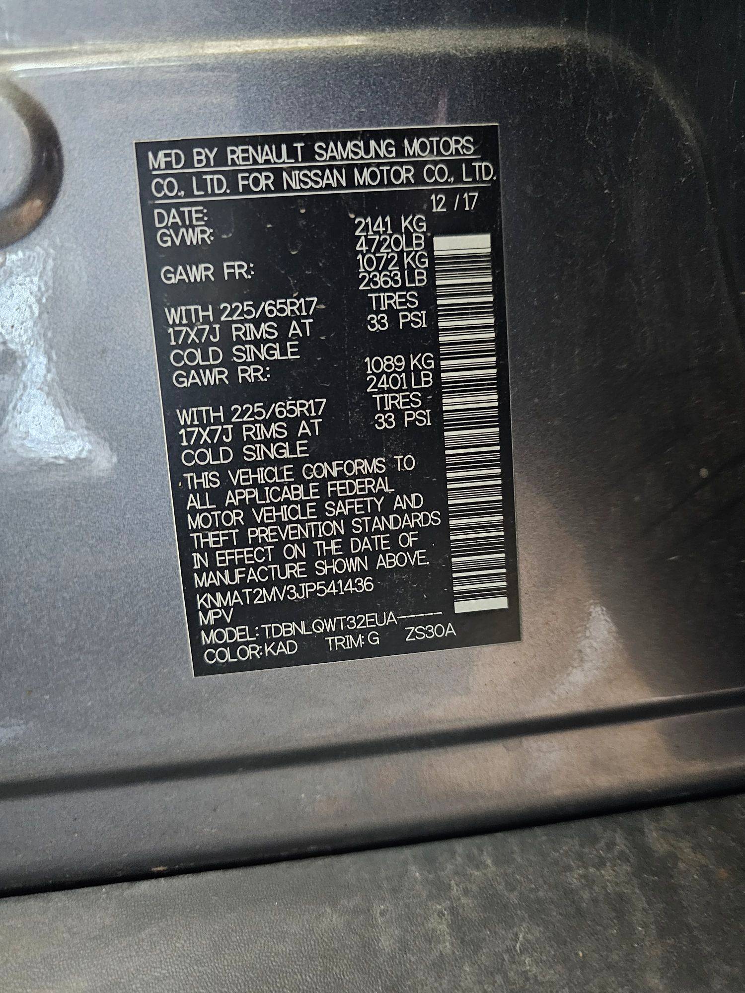 NISSAN ROGUE 2018 - Marhaba Auction Used Cars - Image 9