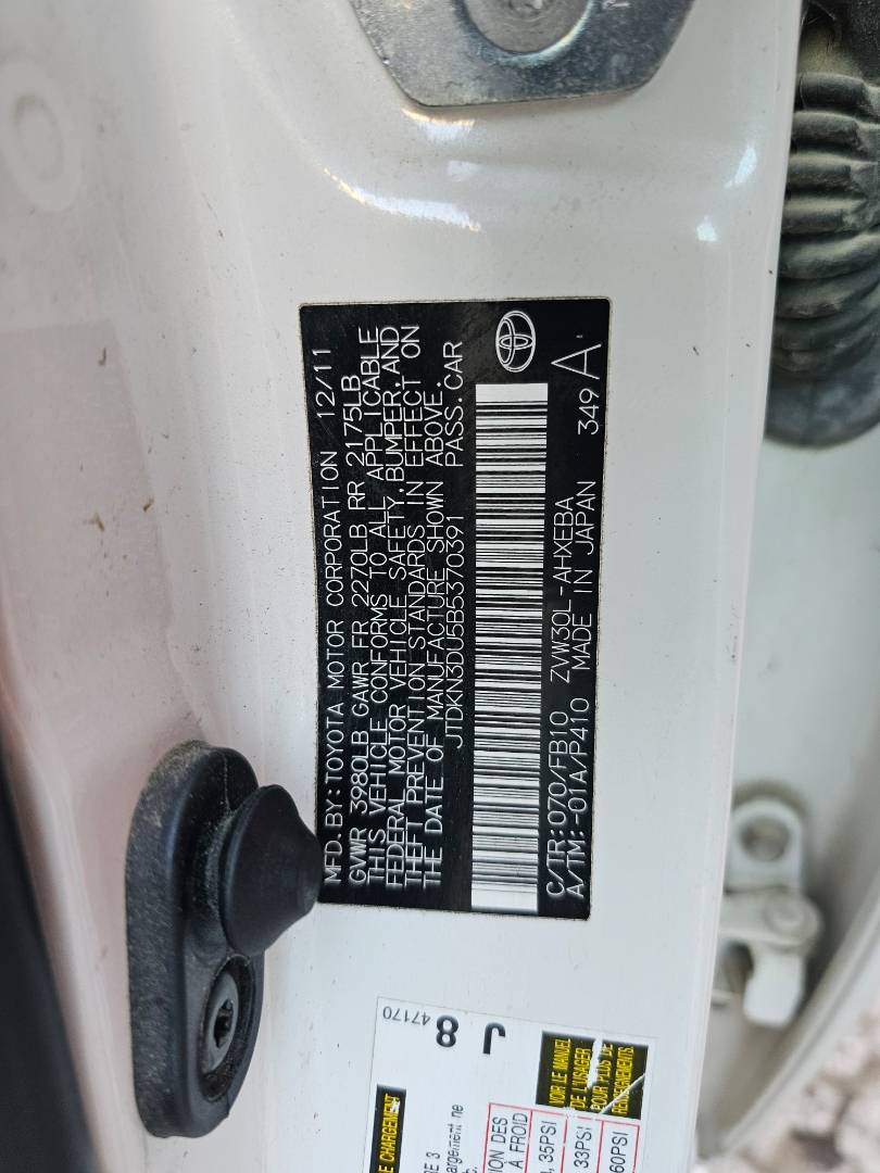 2011 TOYOTA PRIUS — 169753 Miles — Lot B5370391 — Main - Marhaba Auctions Used Cars - Image 10