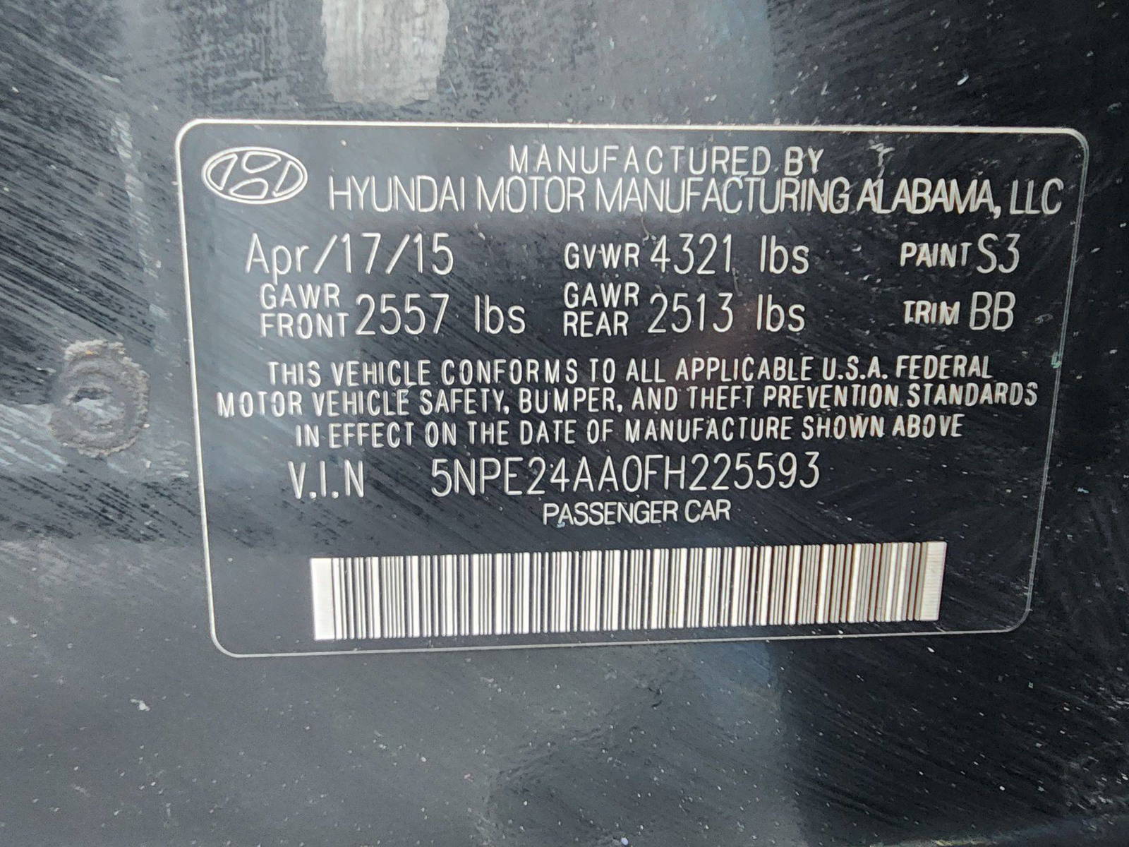 2015 HYUNDAI SONATA — 149500 Miles — Lot 40369656 — Al Quoz - Marhaba Auctions Used Cars - Image 10