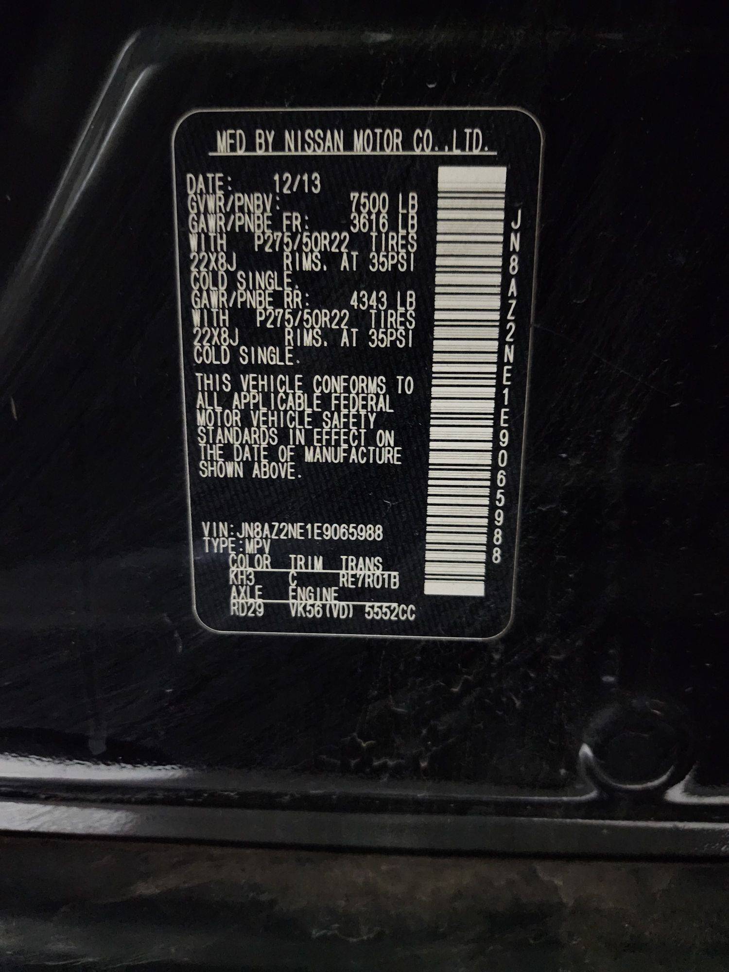 INFINITI QX80 2014 - Marhaba Auction Used Cars - Image 11