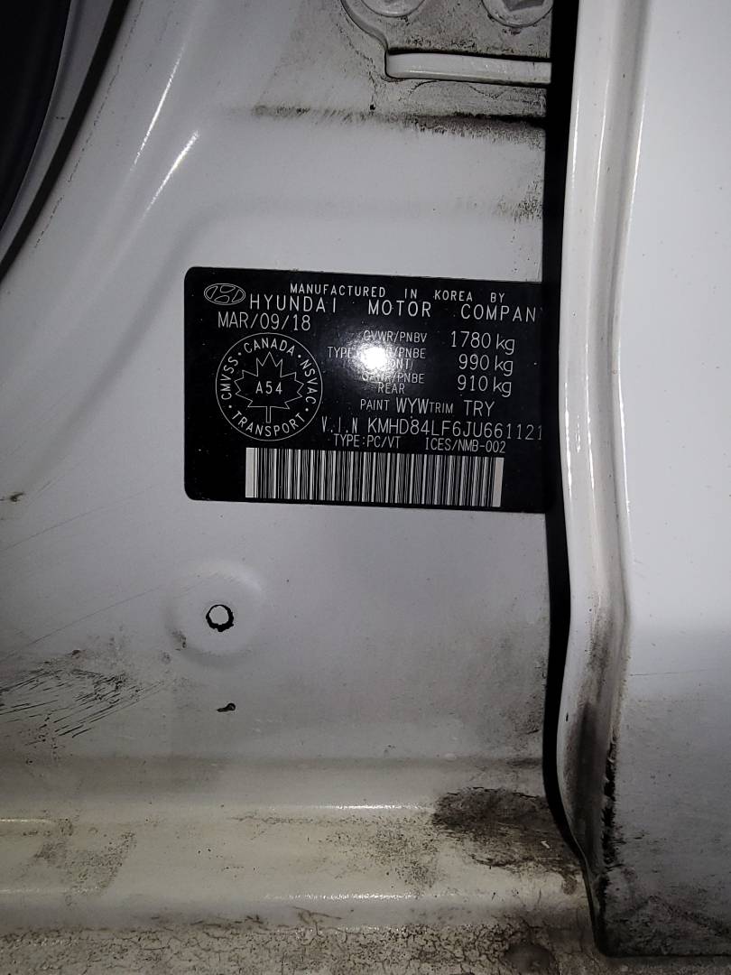 2018 HYUNDAI ELANTRA — 232520 KM — Lot U661121 — Main - Marhaba Auctions Used Cars - Image 10